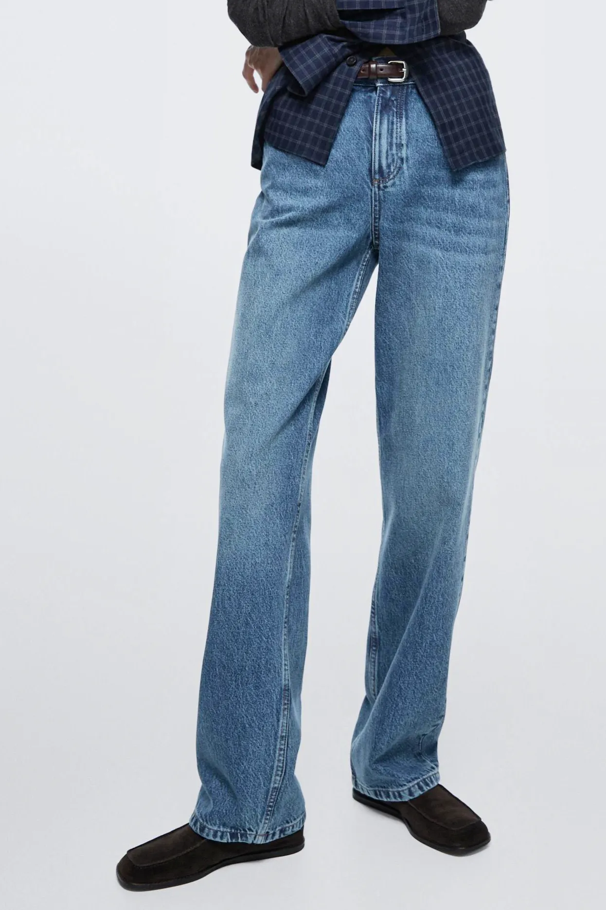 Massimo Dutti Mid-Rise Straight Leg Jeans, £70