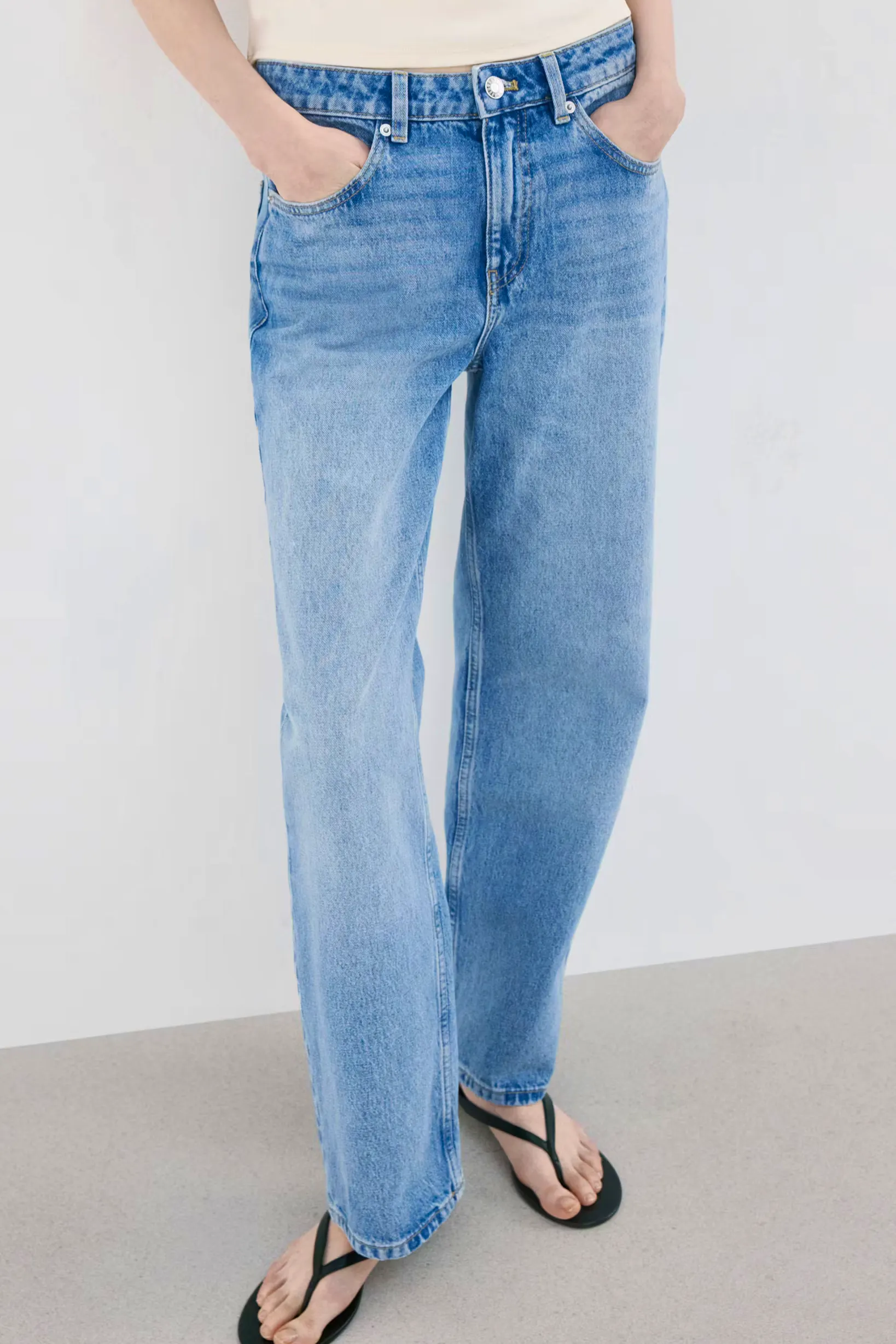 Mango Straight Low Waist Jean, £36