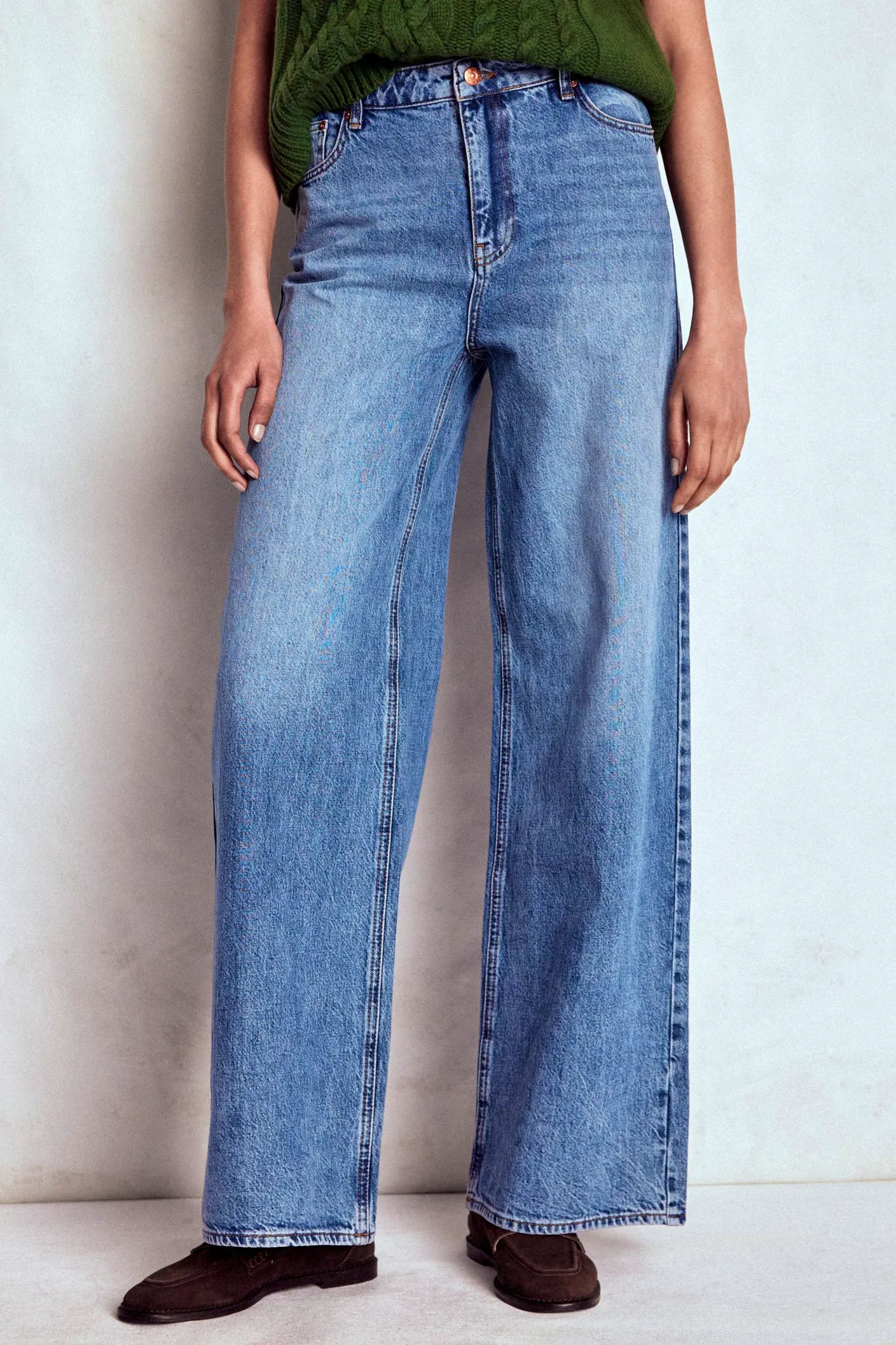 Boden Relaxed Wide Leg Jeans, £110