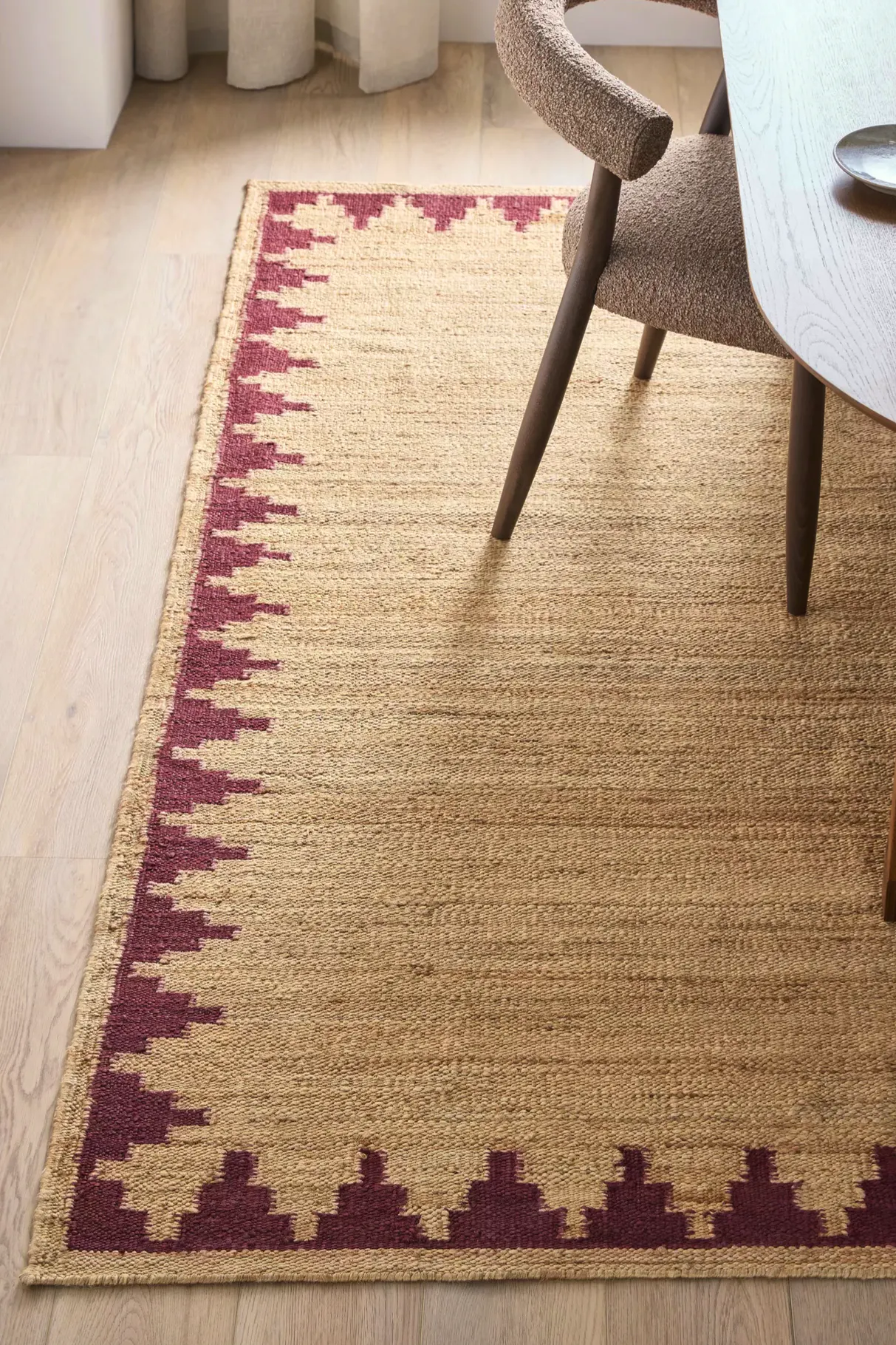 John Lewis Stepped Chevron Hand Woven Pure Jute Rug, £150-250