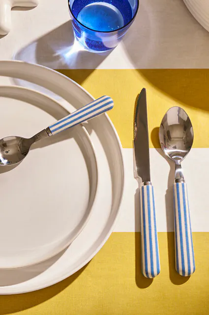La Redoute Leela 16-Piece Cutlery Set With Striped Handles, £44.99