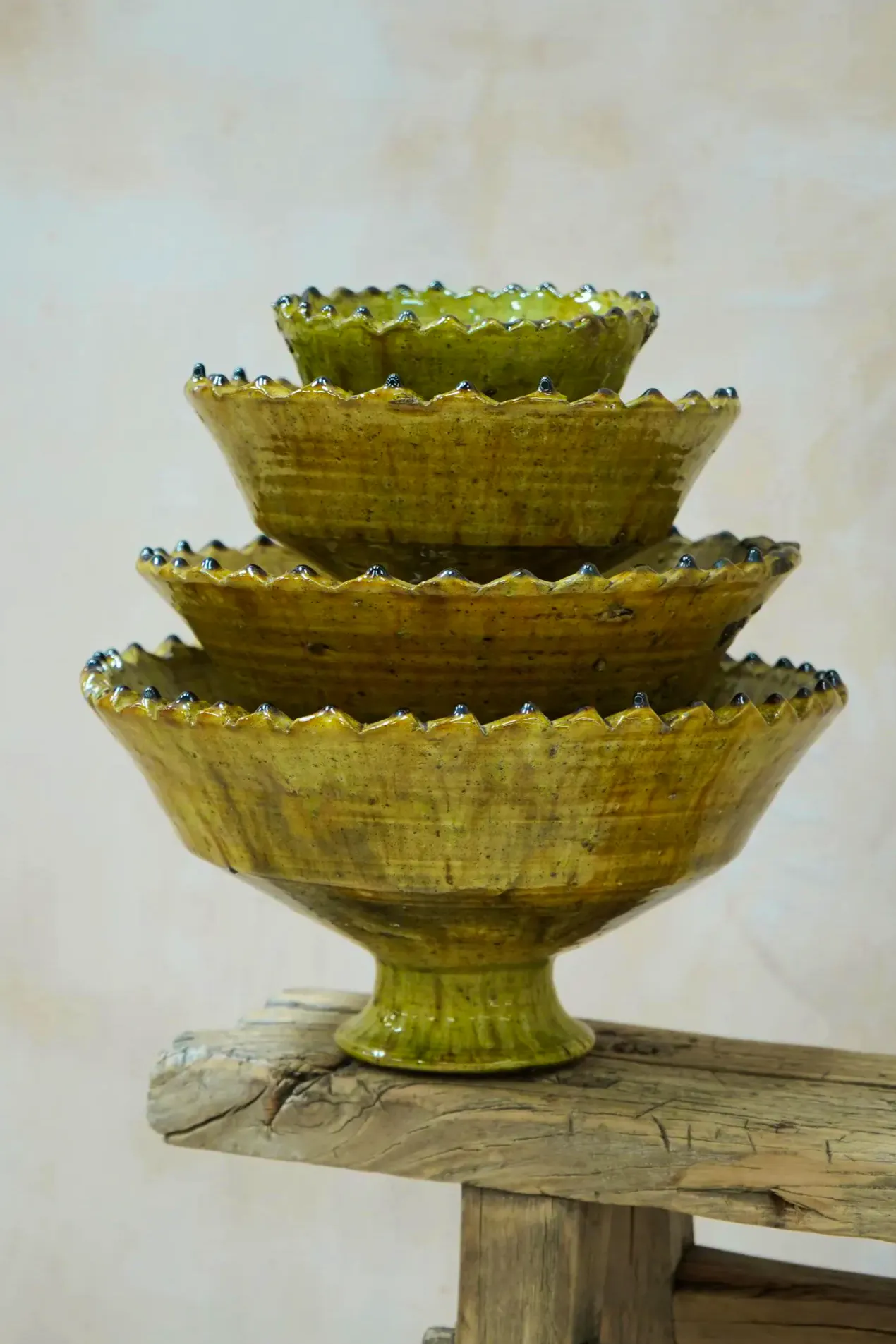 Etsy Moroccan Vintage Tamegroute Bowls, Set Of Four, £175