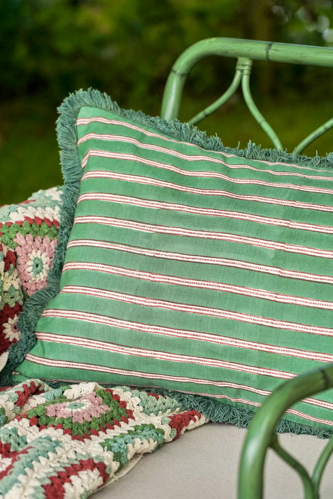 Birdie Fortescue Edo Stripe Cushion, £85