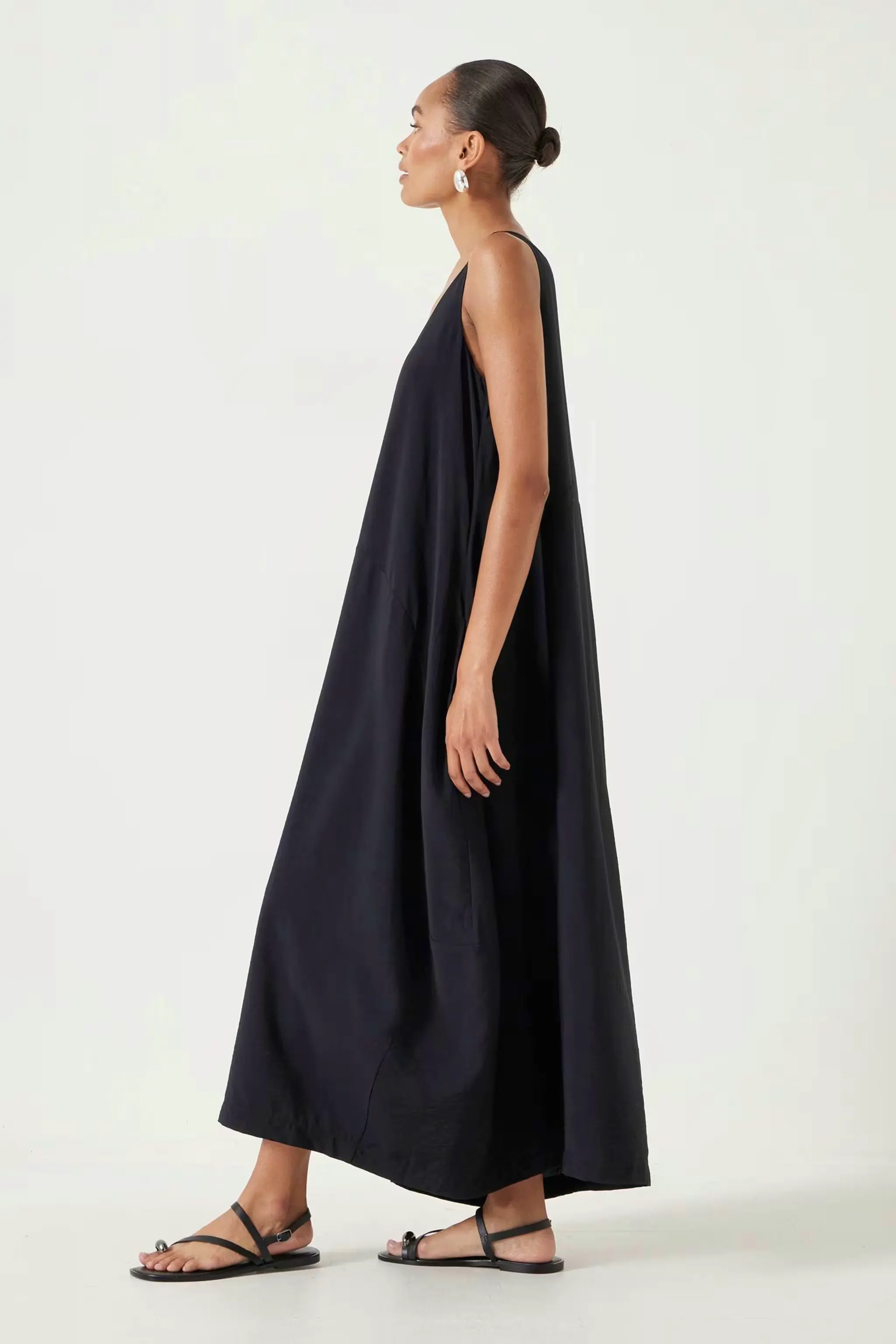 M&S X Hush Scoop Neck Maxi Column Dress, £100
