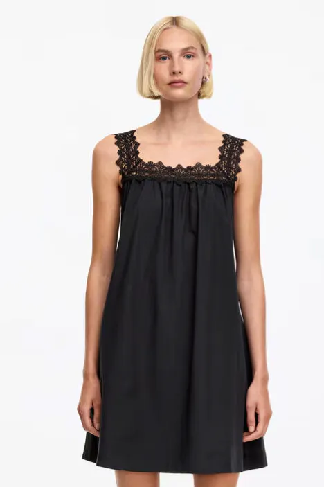 Arket Lace Trim Cotton Dress, £75
