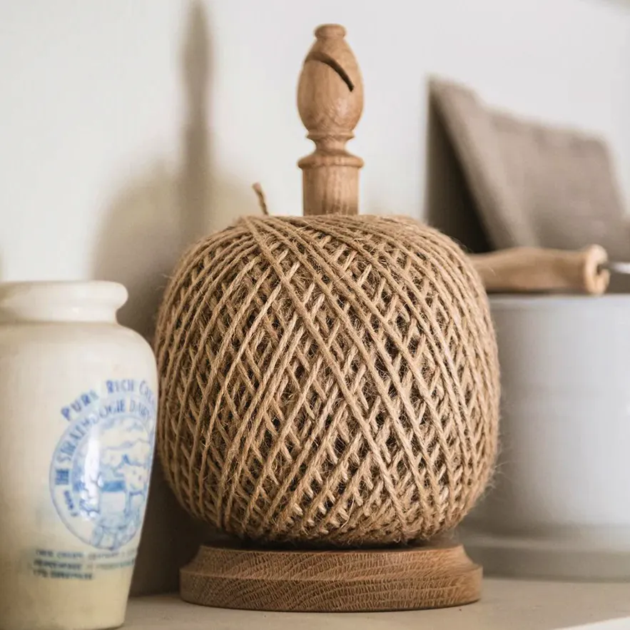 Willow & Stone Large Oak String Dispenser with Cutter (Natural Twine), £35.25