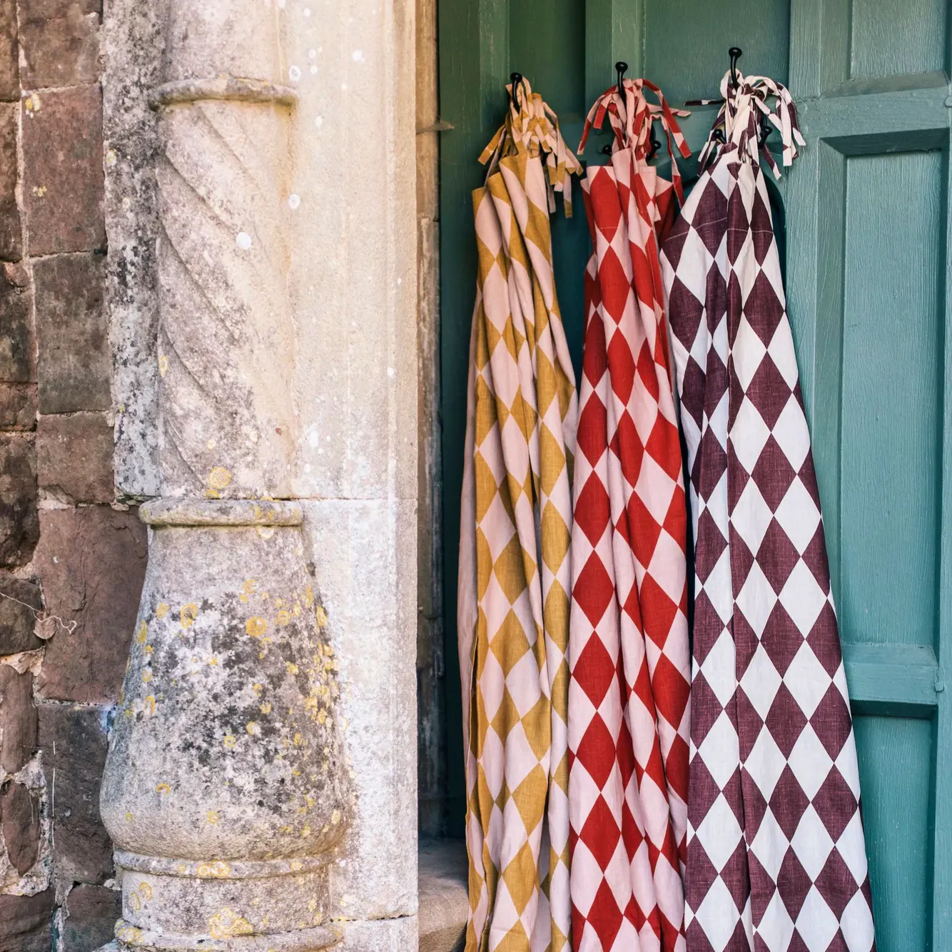 Projekt TYYNY Harlequin Linen Curtains, A Pair In A Bag, £245