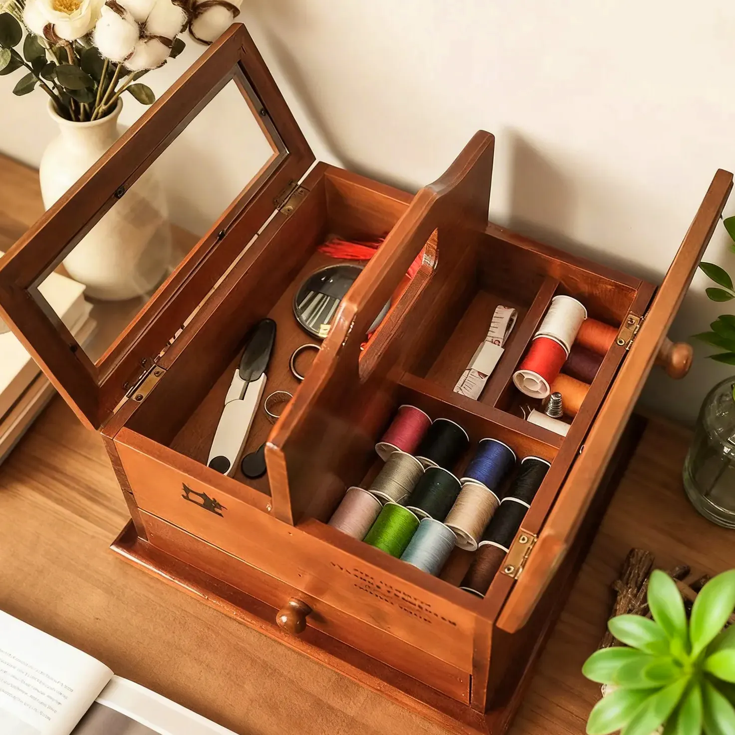 Etsy Vintage Wooden Sewing Box, £75.82