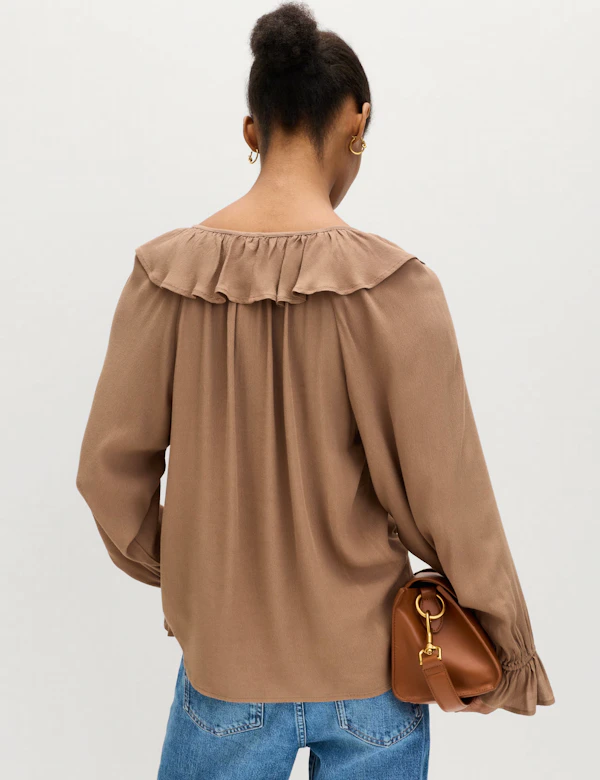 Ruffle Blouse M And S