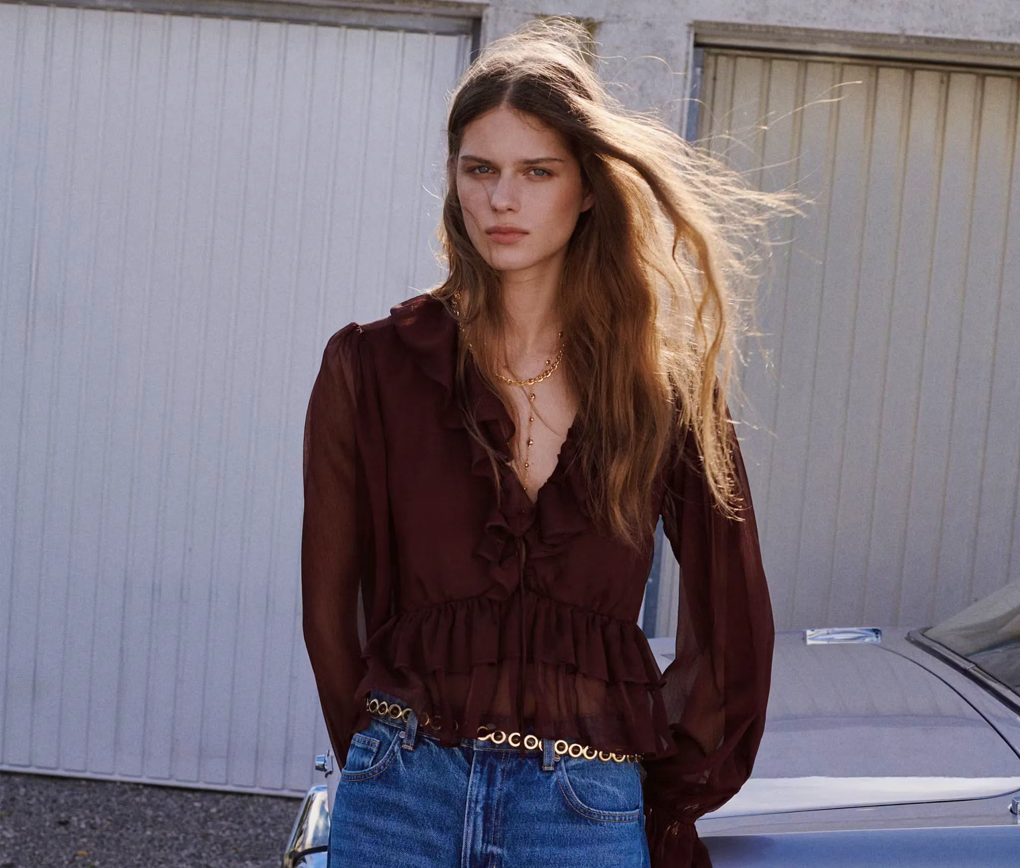 Ruffle Blouse Mango