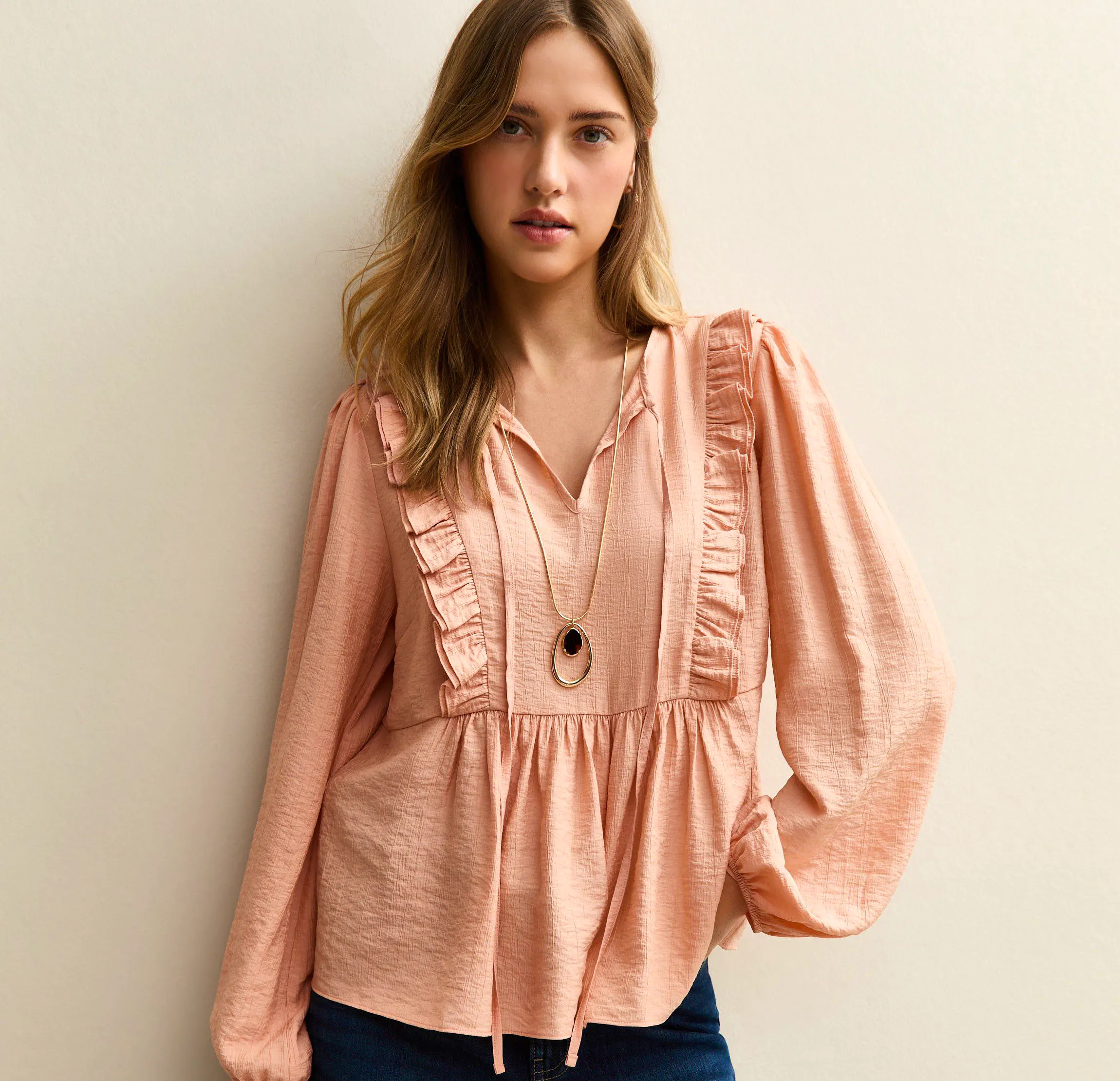 Ruffle Blouse New Look