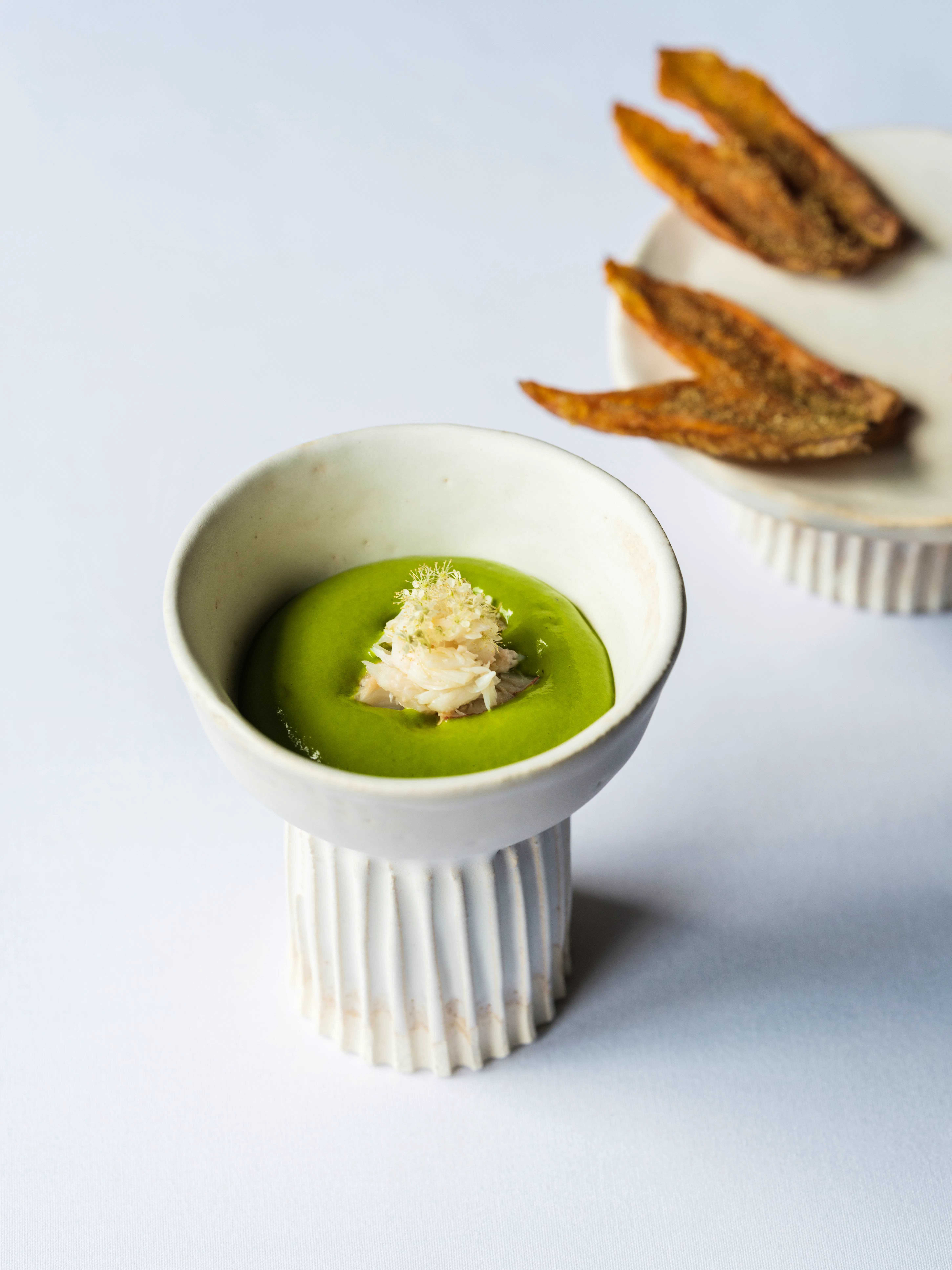 Osip_Chilled Courgette Soup With Gooseberry And Spider Crab_Credit_ Dave Watts (1)