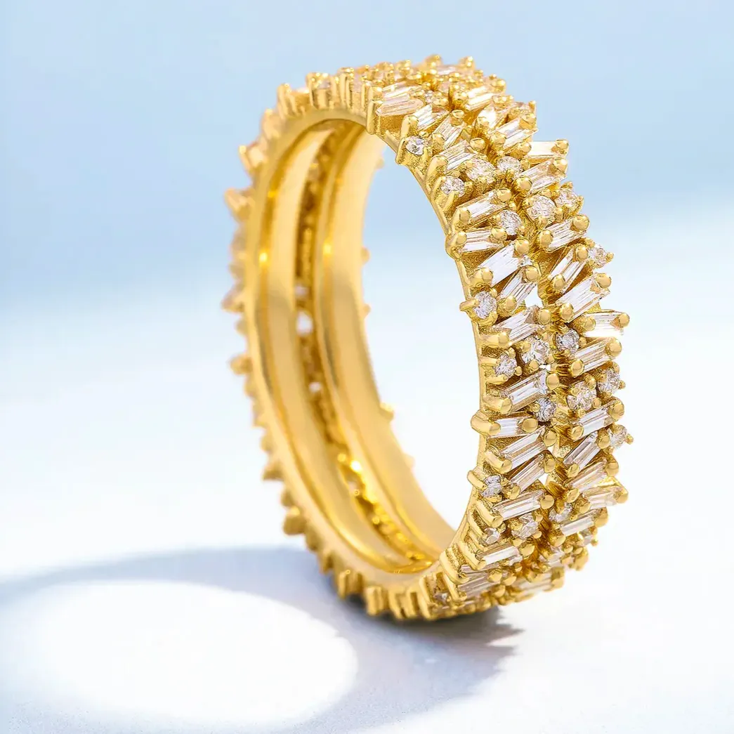 Suzanne Kalan Classic Diamon Mini Icon Eternity Ring Jackets, £11,200