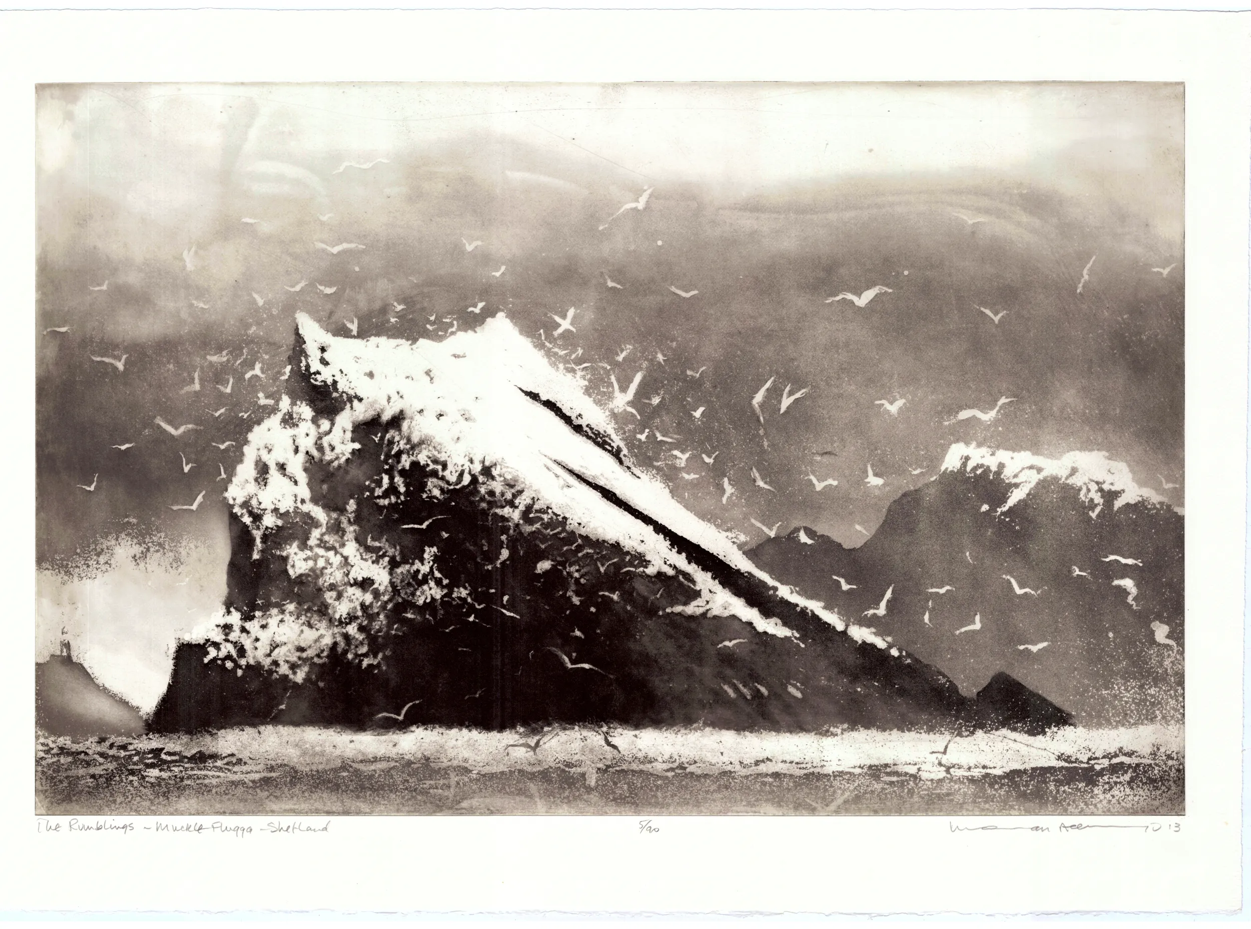 NORMAN ACKROYD The Rumblings Muckle Flugga Shetland