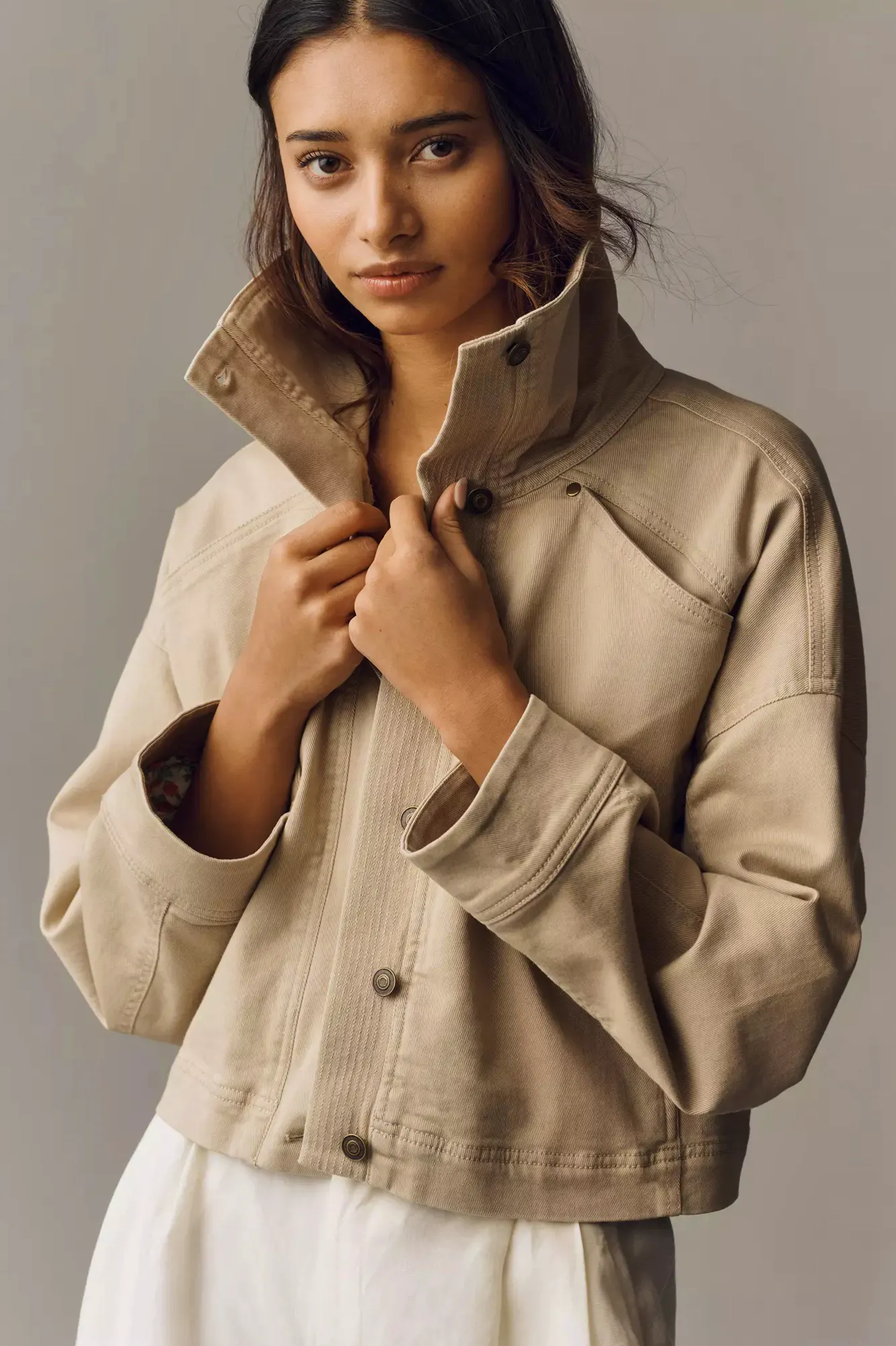 By Anthropologie Funnel-Neck Utility Jacket £148