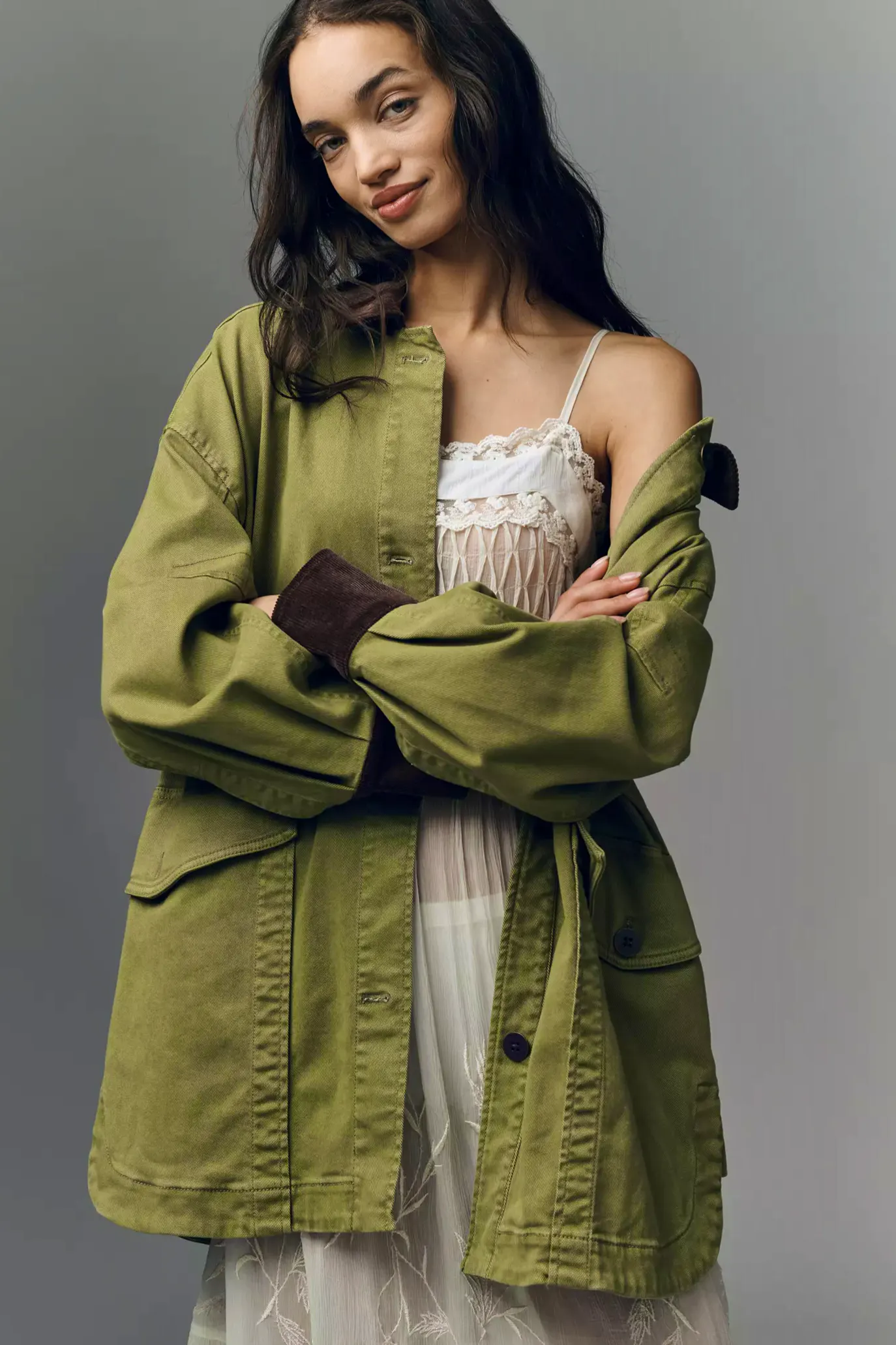Pilcro Oversized Barn Coat £200