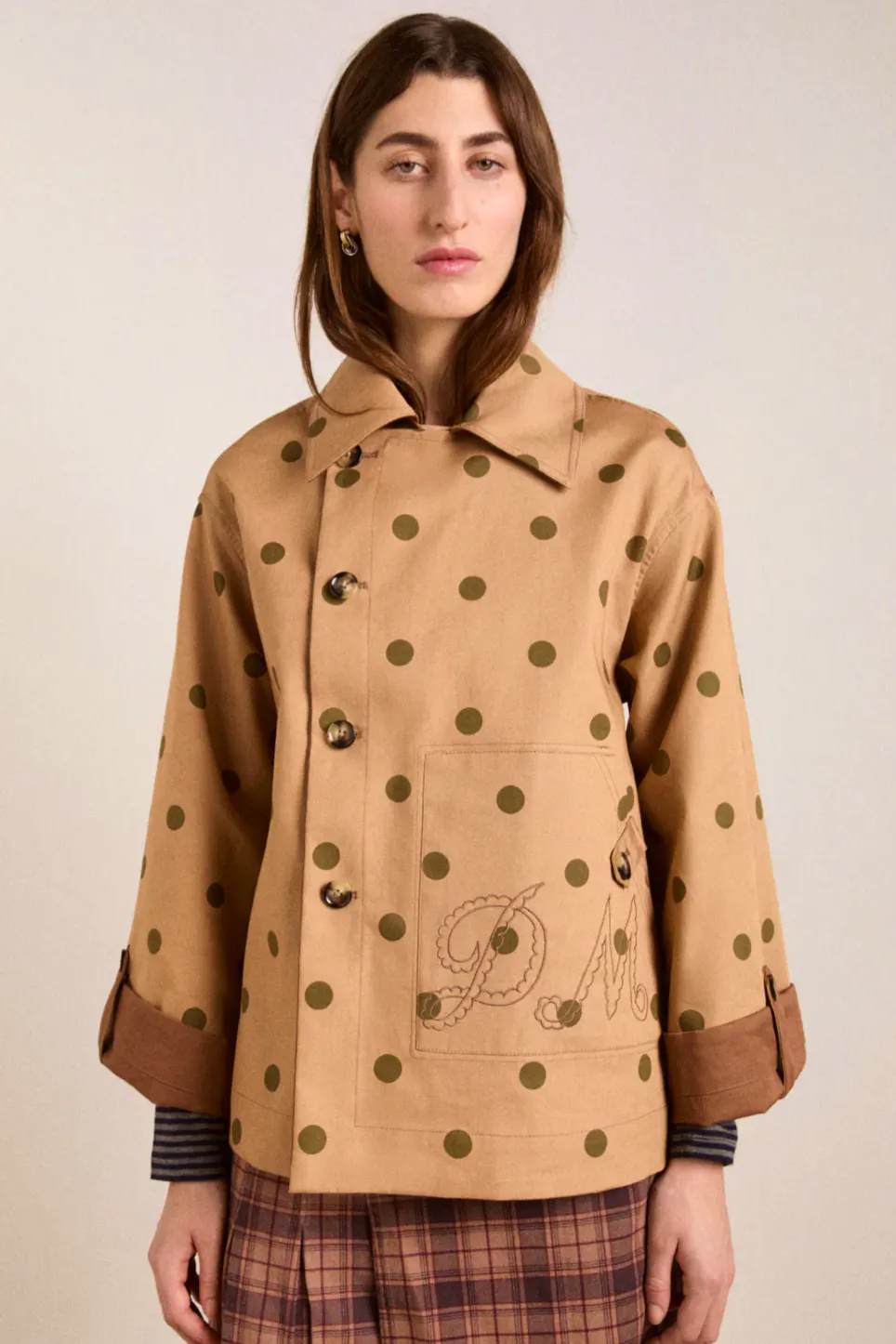 Reversible Jerry Crop Trench Coat – Camel Spot £145