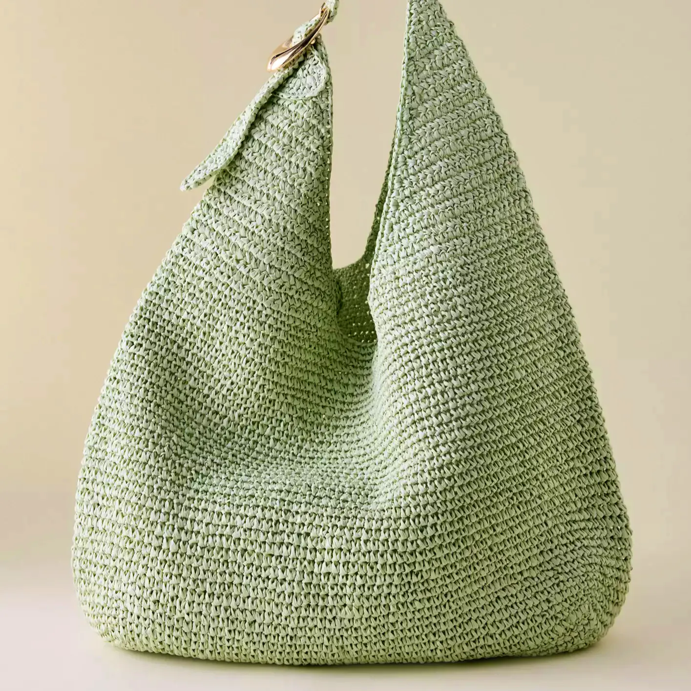 Anthropologie The Love Knot Slouchy Bag: Raffia Buckle Edition, £88