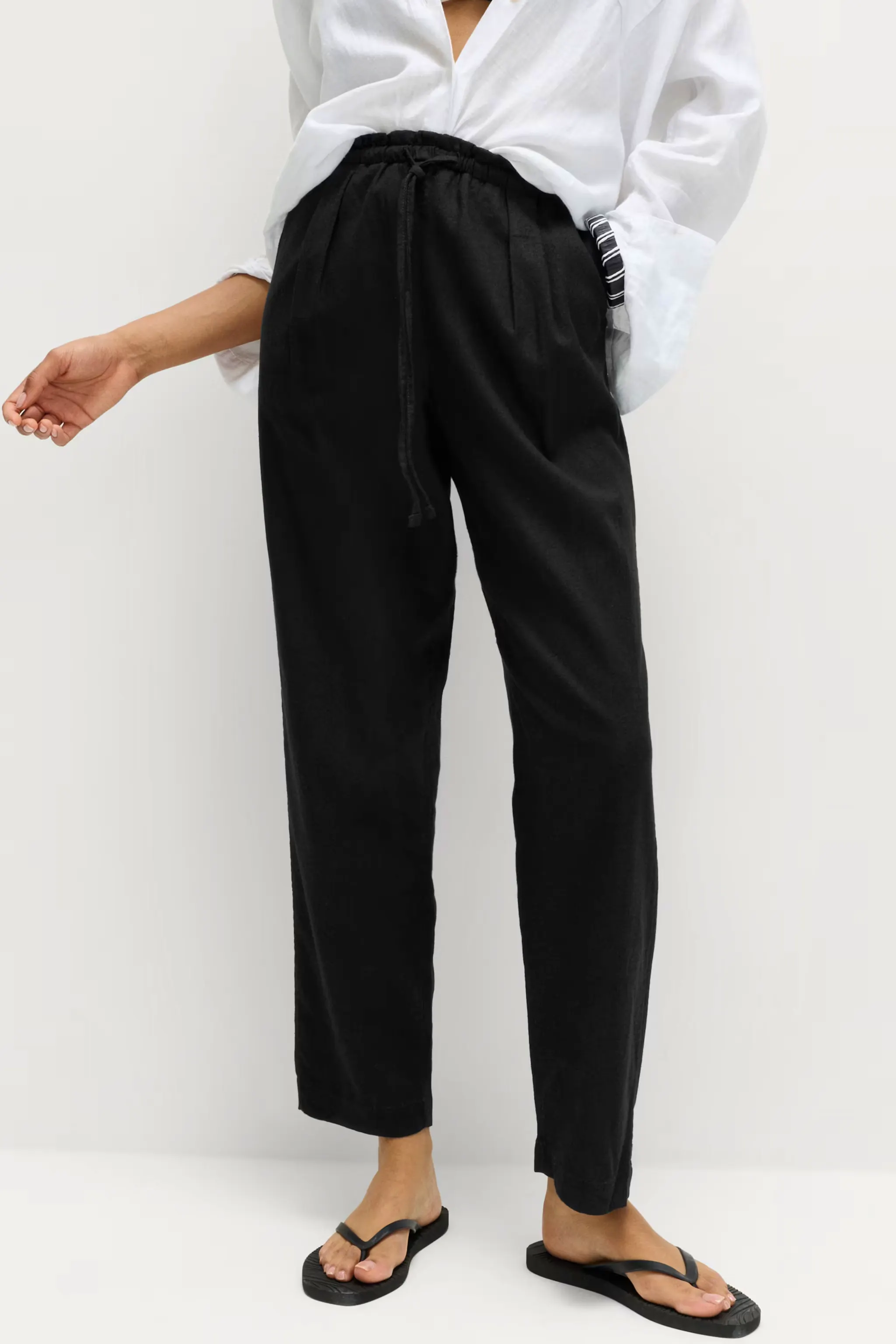 M&S Linen Rich Trousers, £28