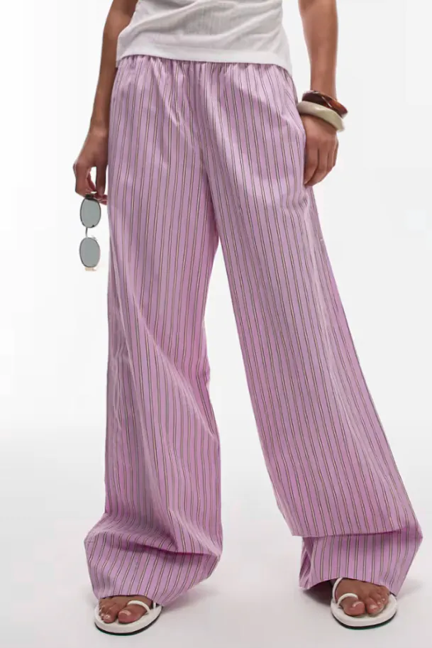ASOS Arket, Poplin Stripe Trousers, £34.20