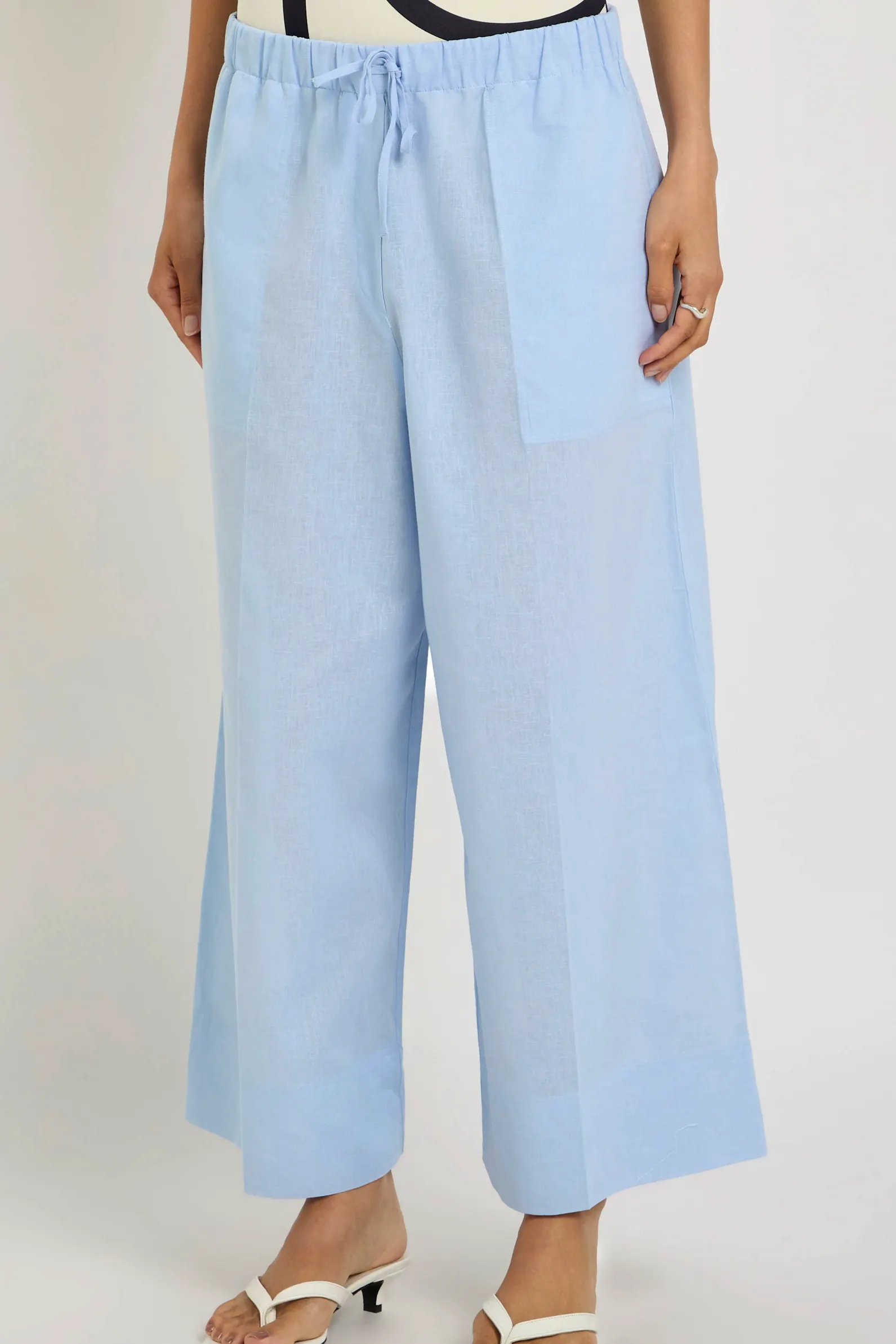 Toteme Wide Leg Cotton Trousers, £300