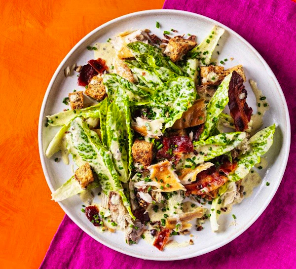 Smoked Mackerel Caesar Salad