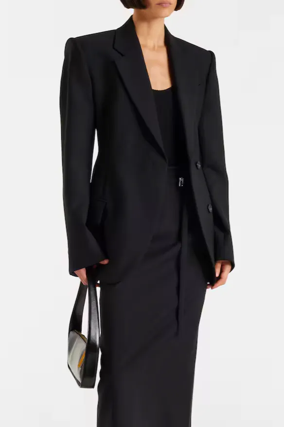 Sportmax Double-Breasted Peplum Blazer, £900