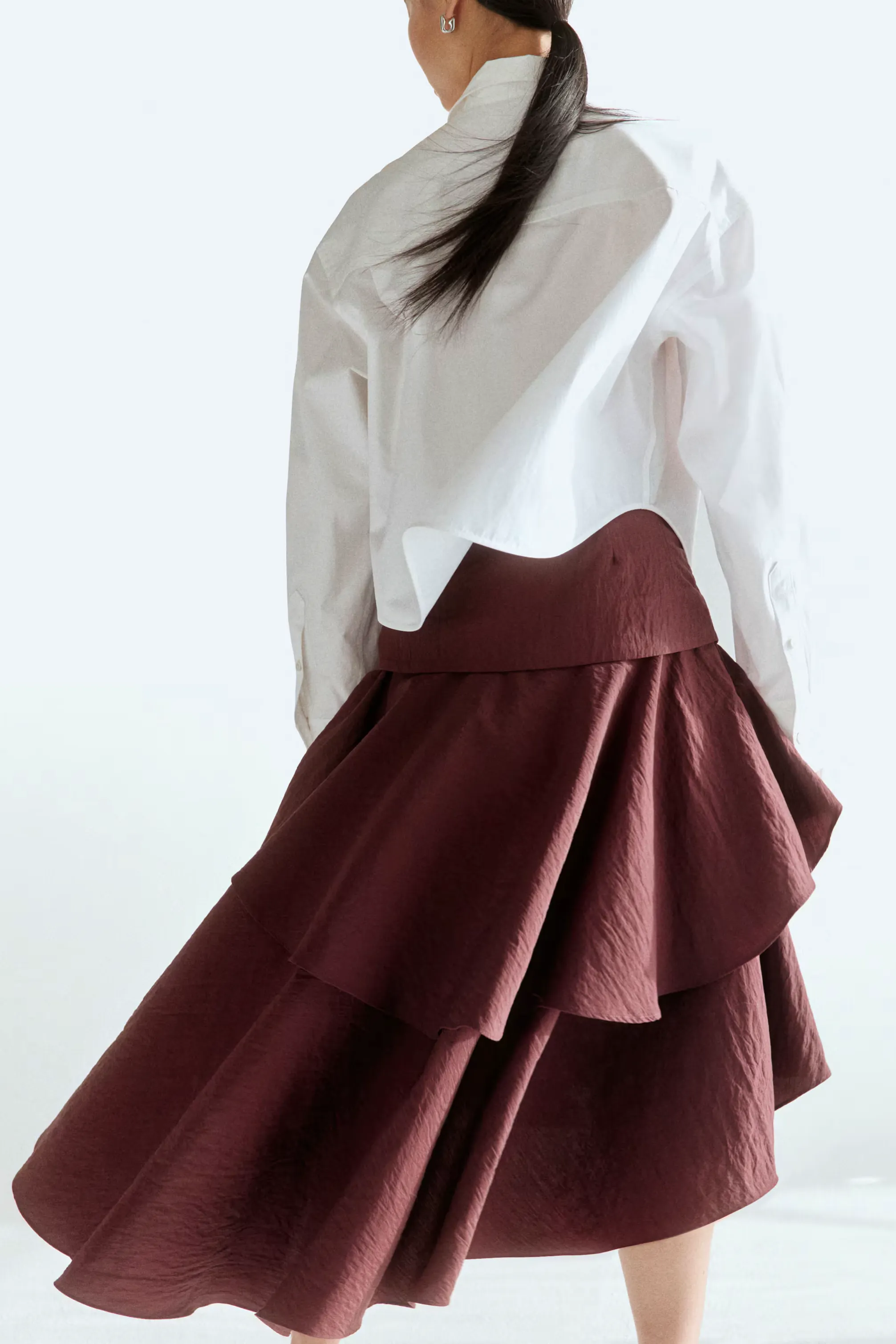 H&M Asymmetric Tiered Skirt, £64.99