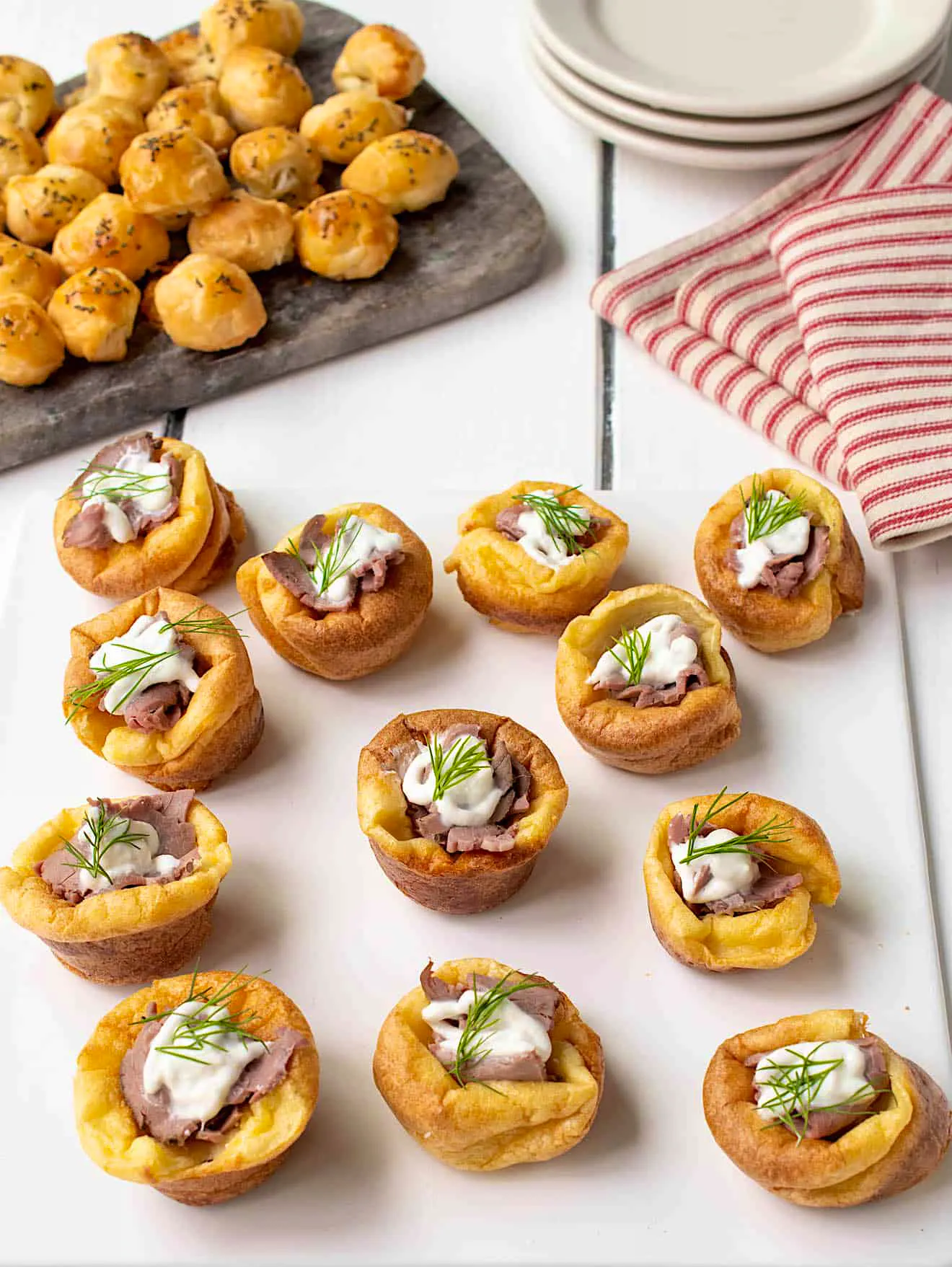 Culinary Ginger Mini Yorkshire Pudding And Beef Bites