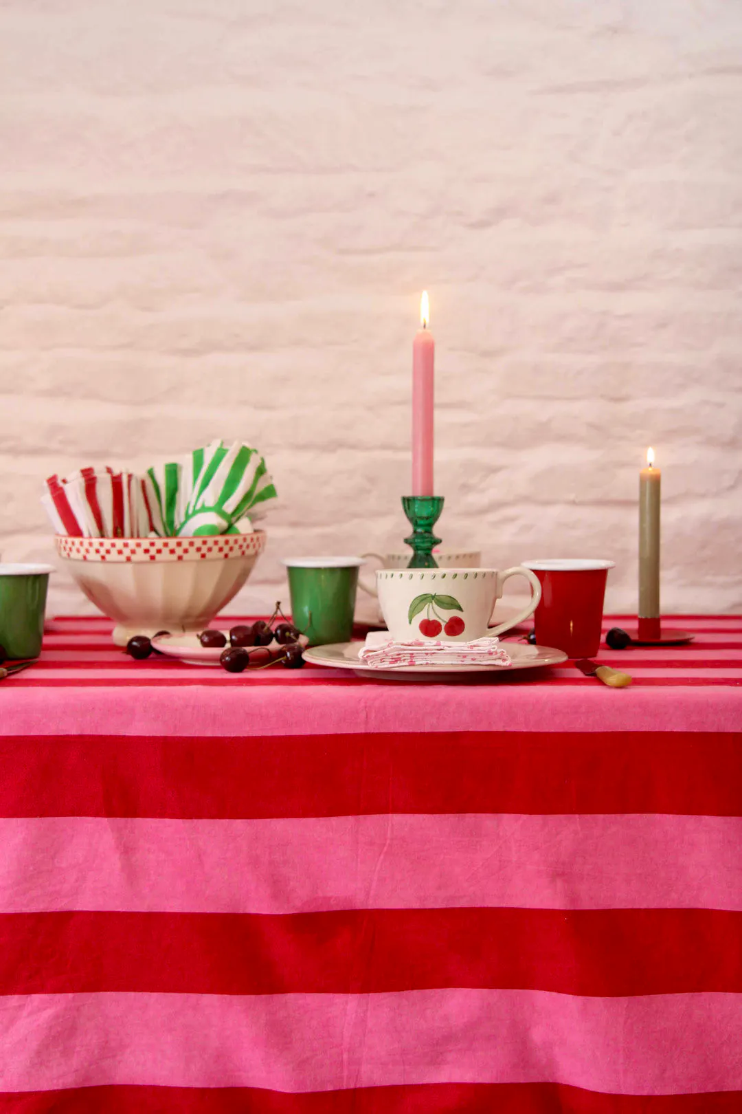 Domestic Science - Red Pink Stripe