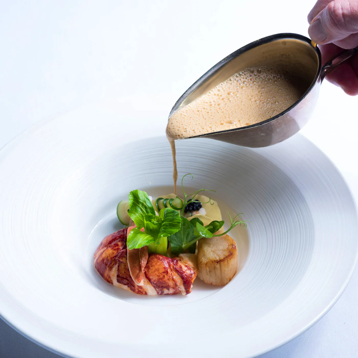 Longueville Manor, Jersey - Lobster & Scallop Dish