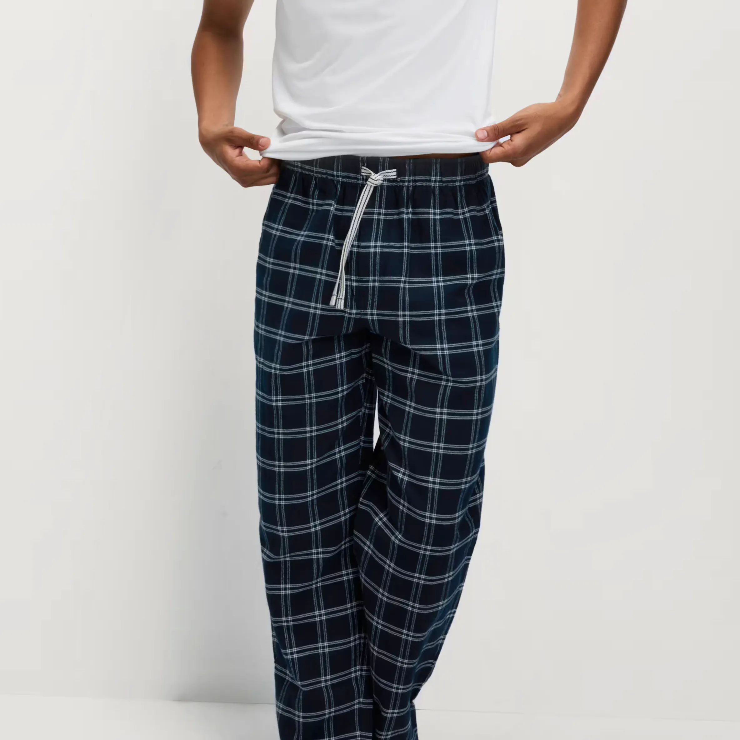 M&S Pure Cotton Checked Pyjama Bottoms, £25