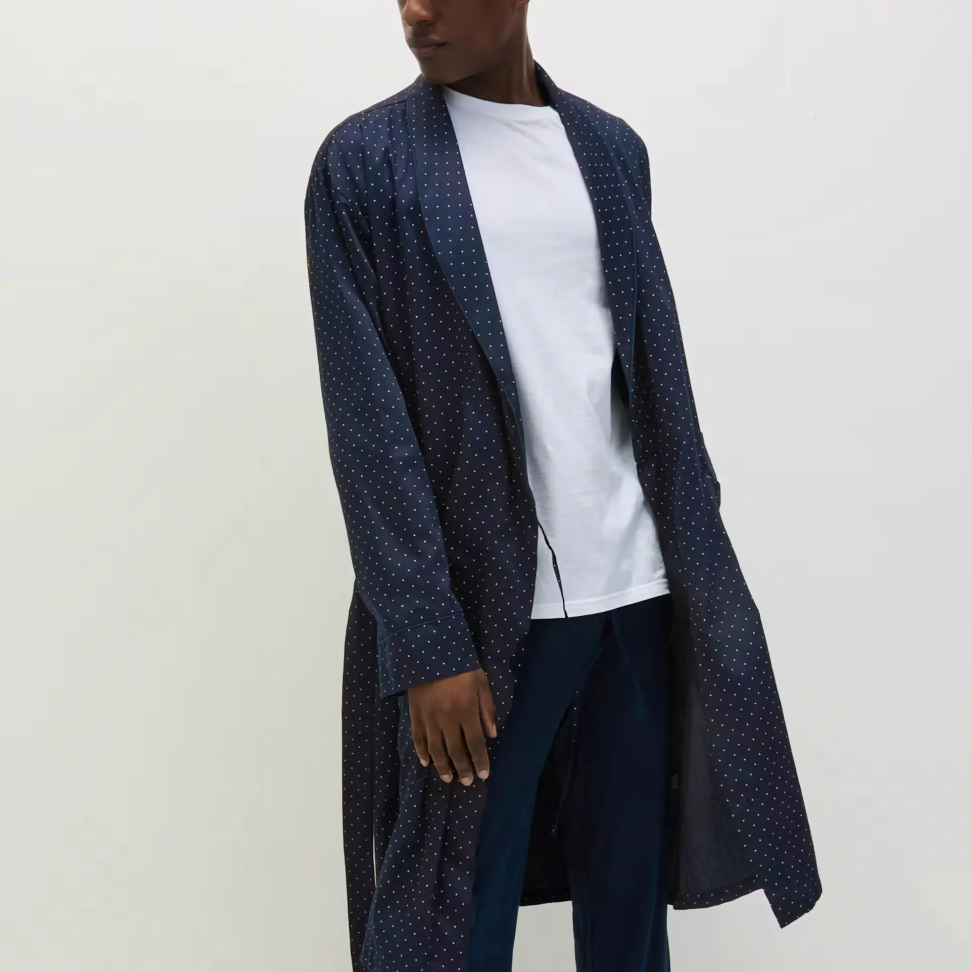 M&S Pure Cotton Polka Dot Dressing Gown, £35