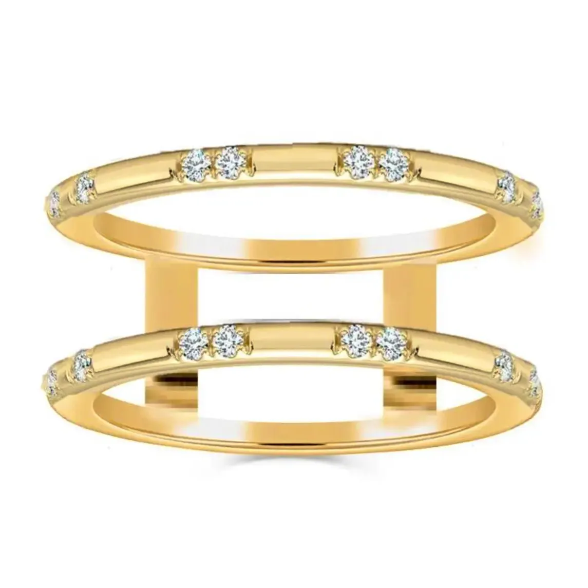 Etsy 18k Yellow Gold Vermeil Oura Ring Jacket Enhancer, £71