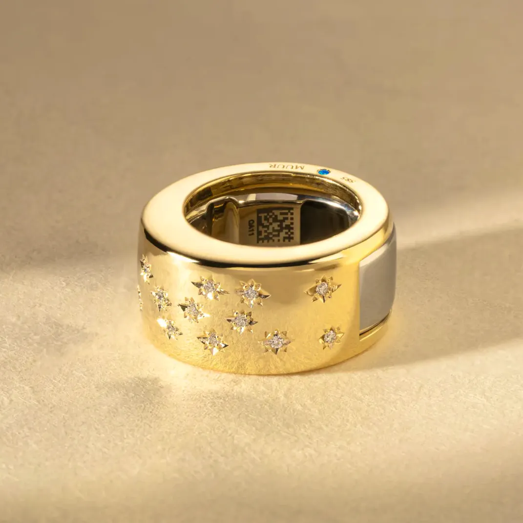 Etsy 14k Gold Star Setting Oura Ring Cover with Diamonds, Now £2,505.57