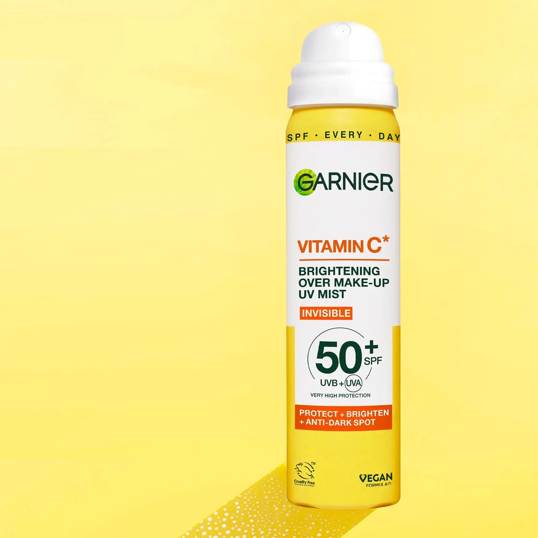 Garnier Vitamin C brightening Over Make Up Mist, SPF50, £14