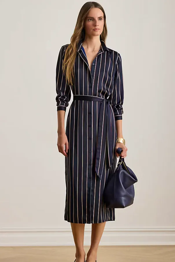 Ralph Lauren Striped Satin Charmeuse Shirtdress, £285