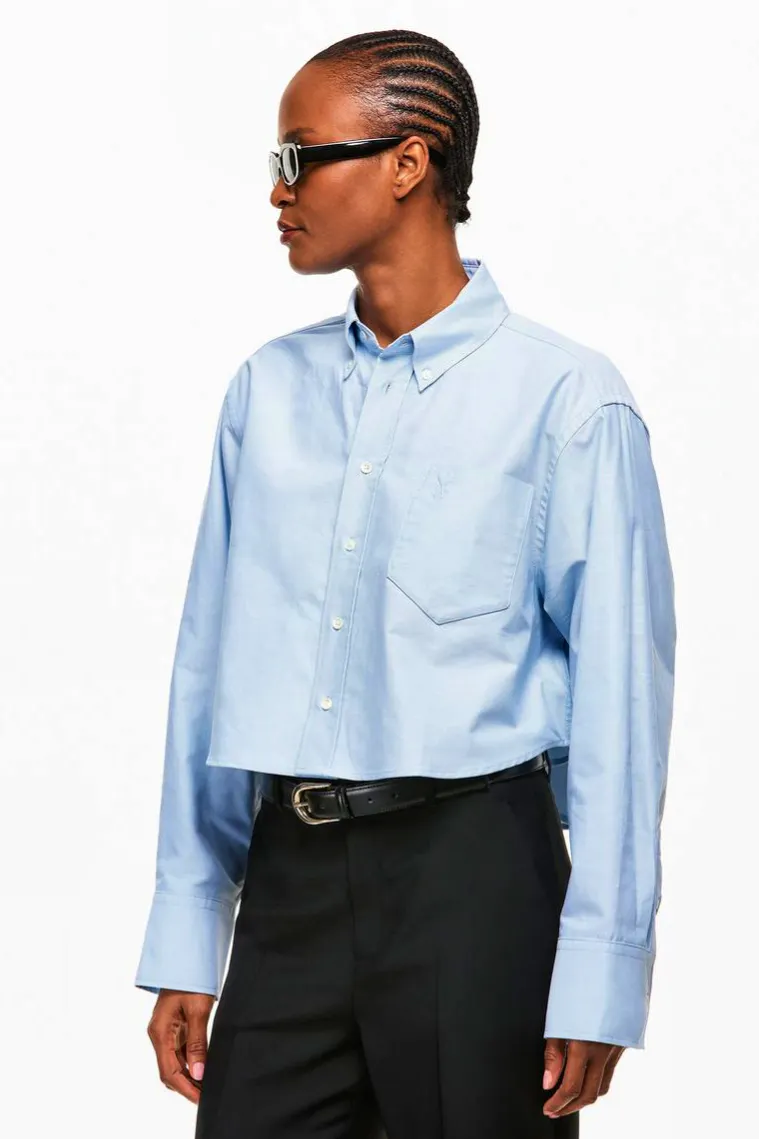 Ami Paris Women's Stripe Long Sleeve Shirt, £165