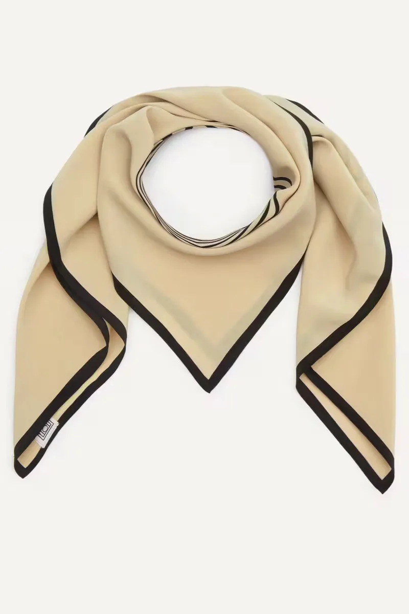 Toteme Centered Monogram Silk Scarf, £230