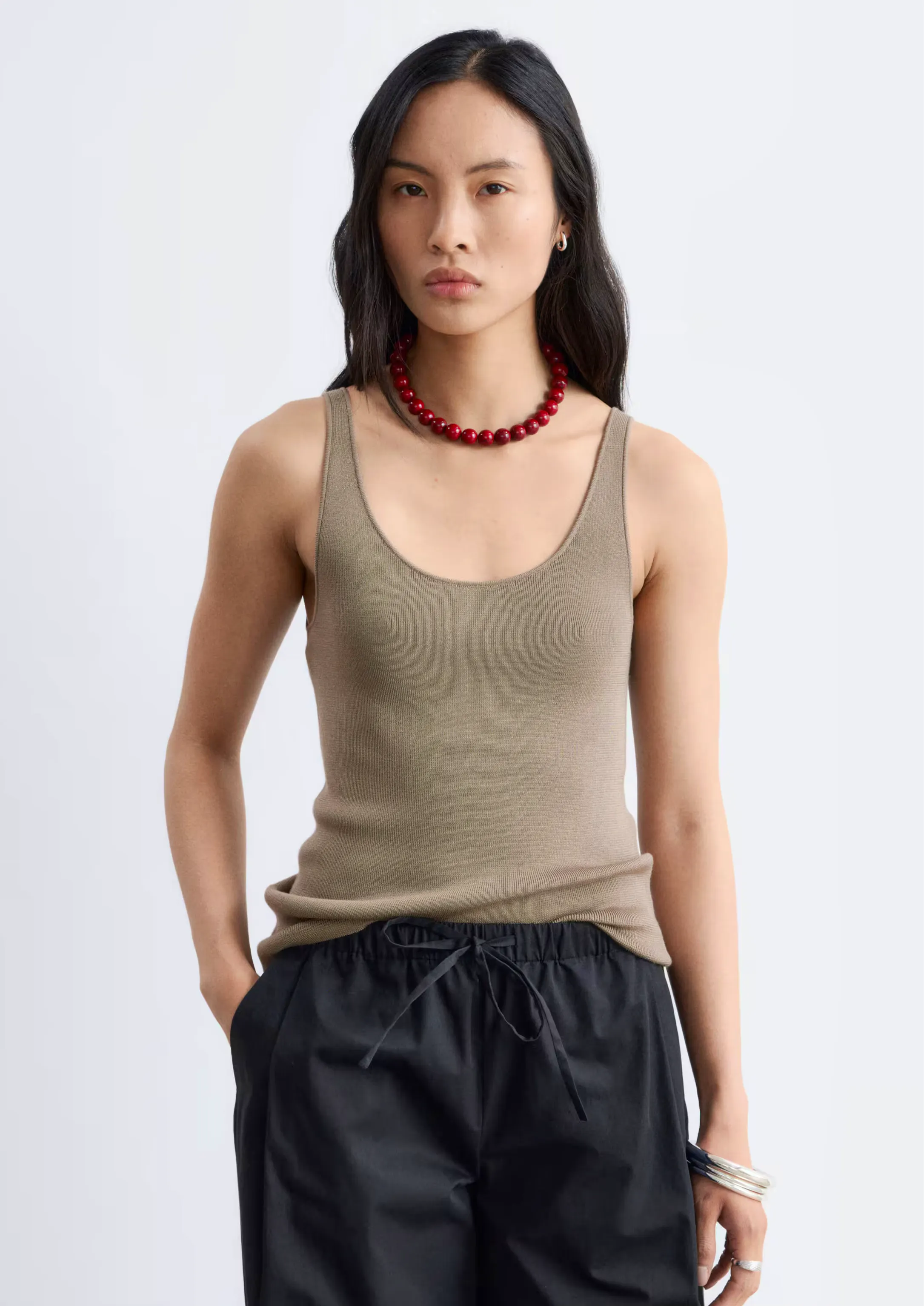 & Other Stories - Knitted Scoop-Neck Tank Top