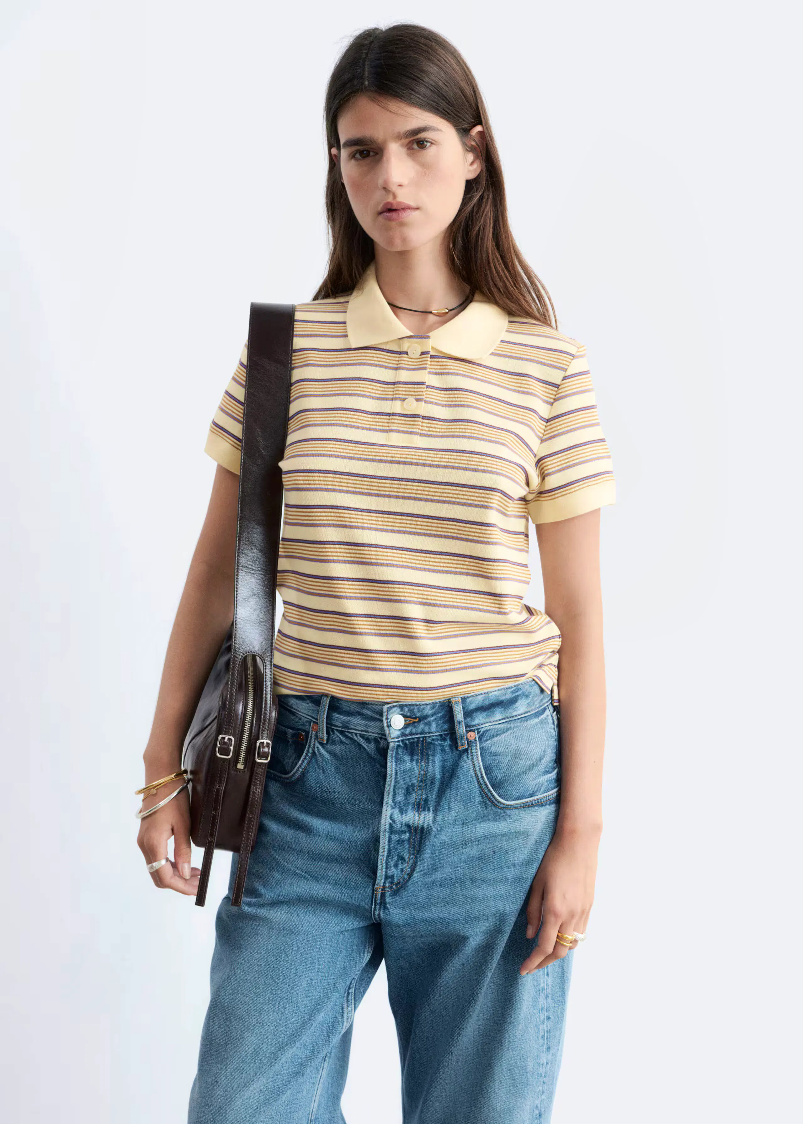 & Other Stories - Cotton Pique Polo Shirt