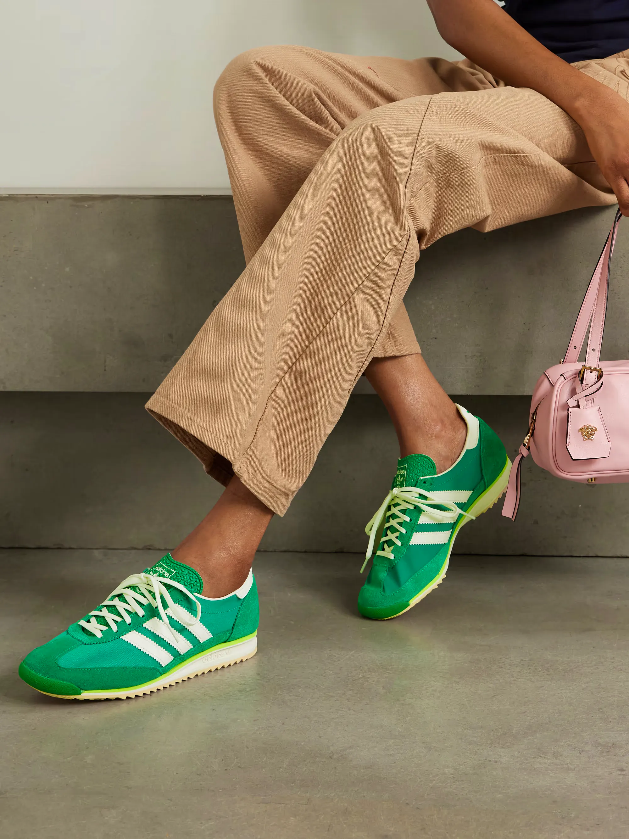 ADIDAS ORIGINALS SL 72 OG Suede And Leather-trimmed Canvas Sneakers