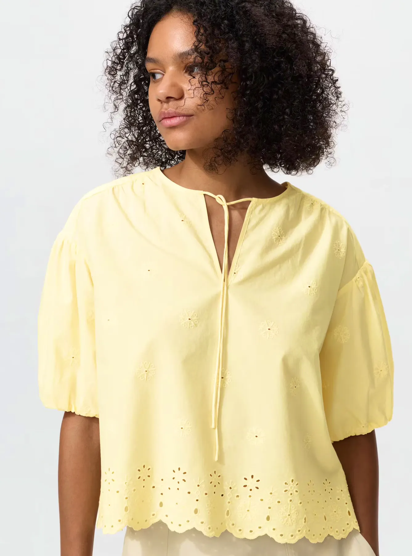 Uniqlo Embroidered Blouse
