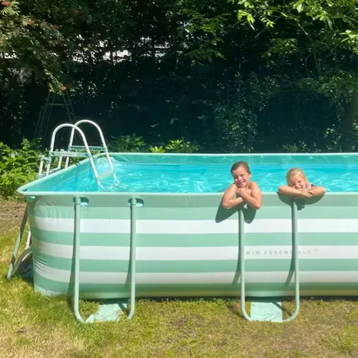 John Lewis Luxe Old Green Stripe Swimming Pool, £250