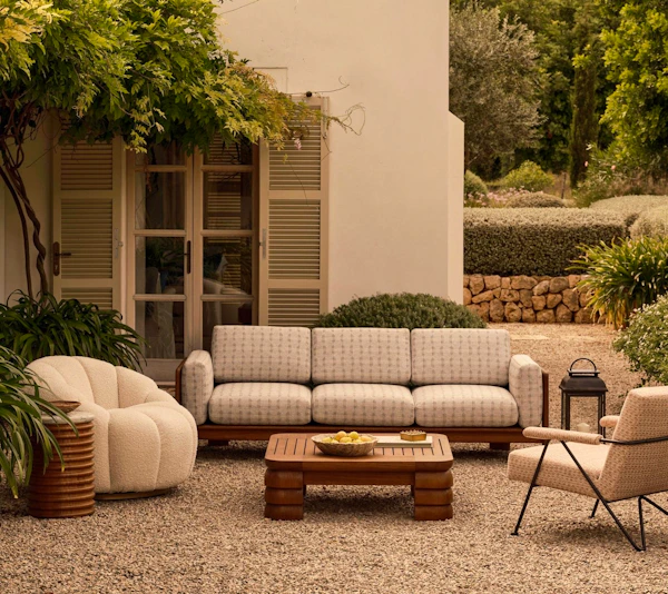 Catania Outdoor Armchair, Pierre Frey Cassis
