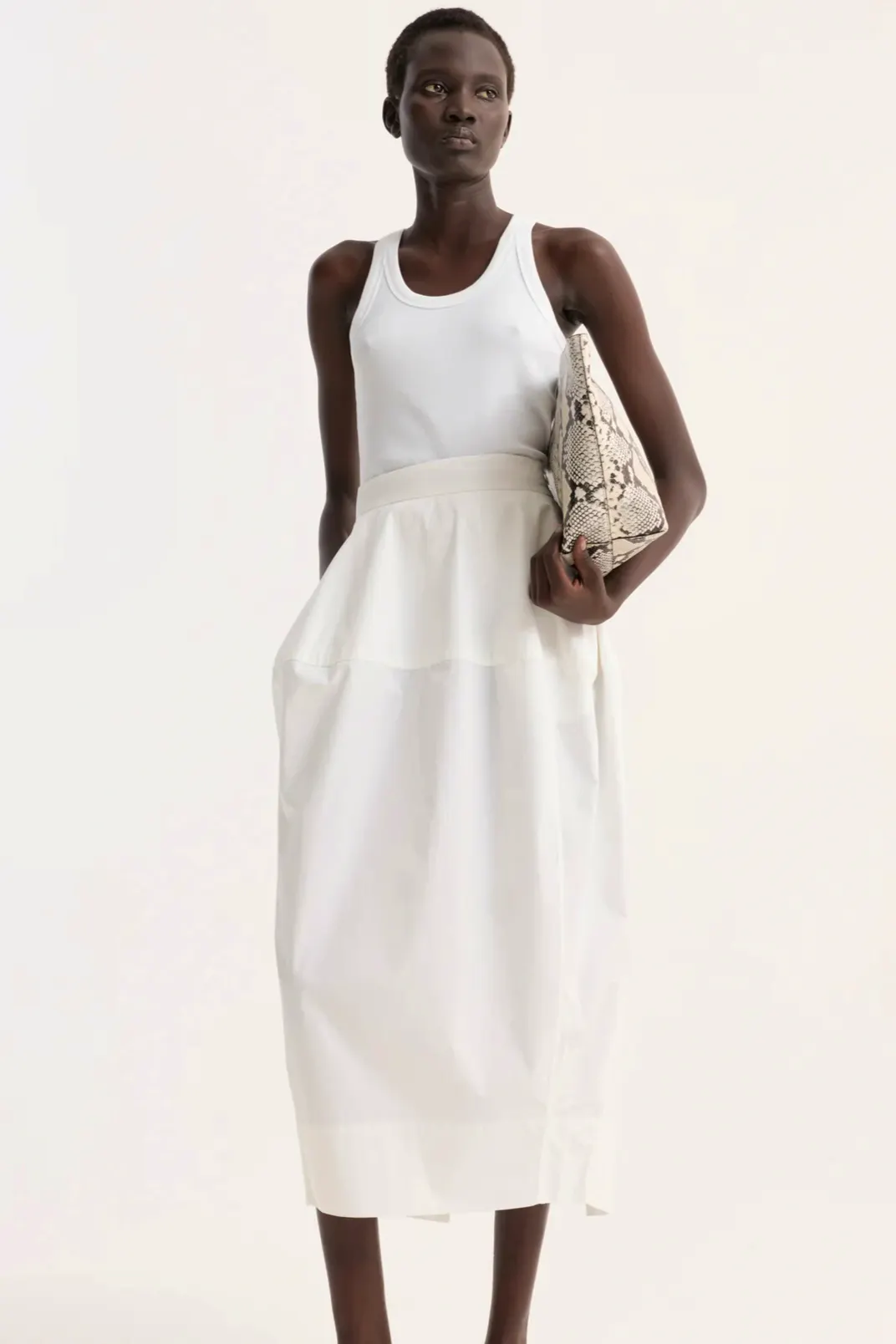 Sculptural Poplin Skirt £470