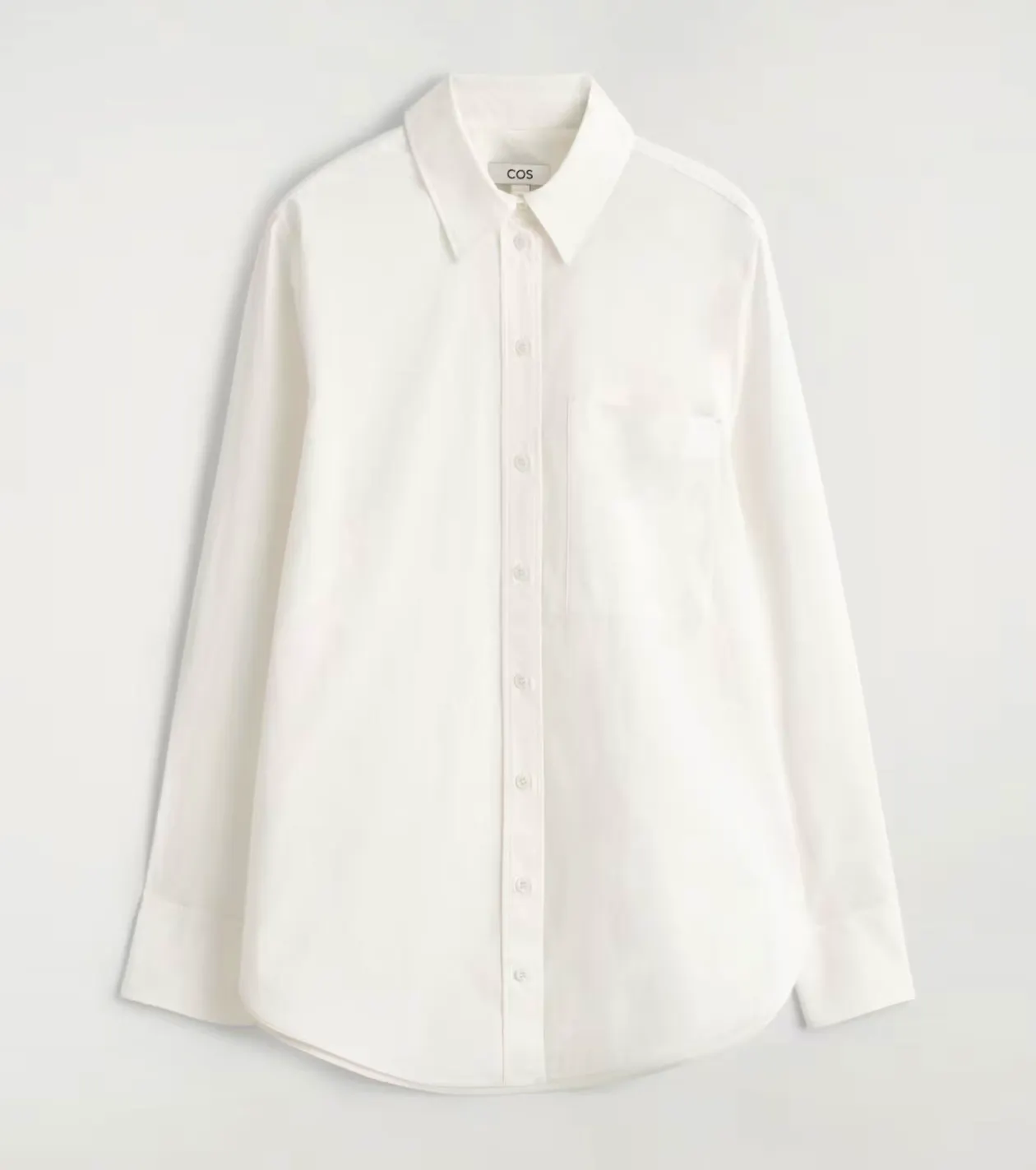 White Shirt Edit Cos Tailored Pima Cotton Shirt
