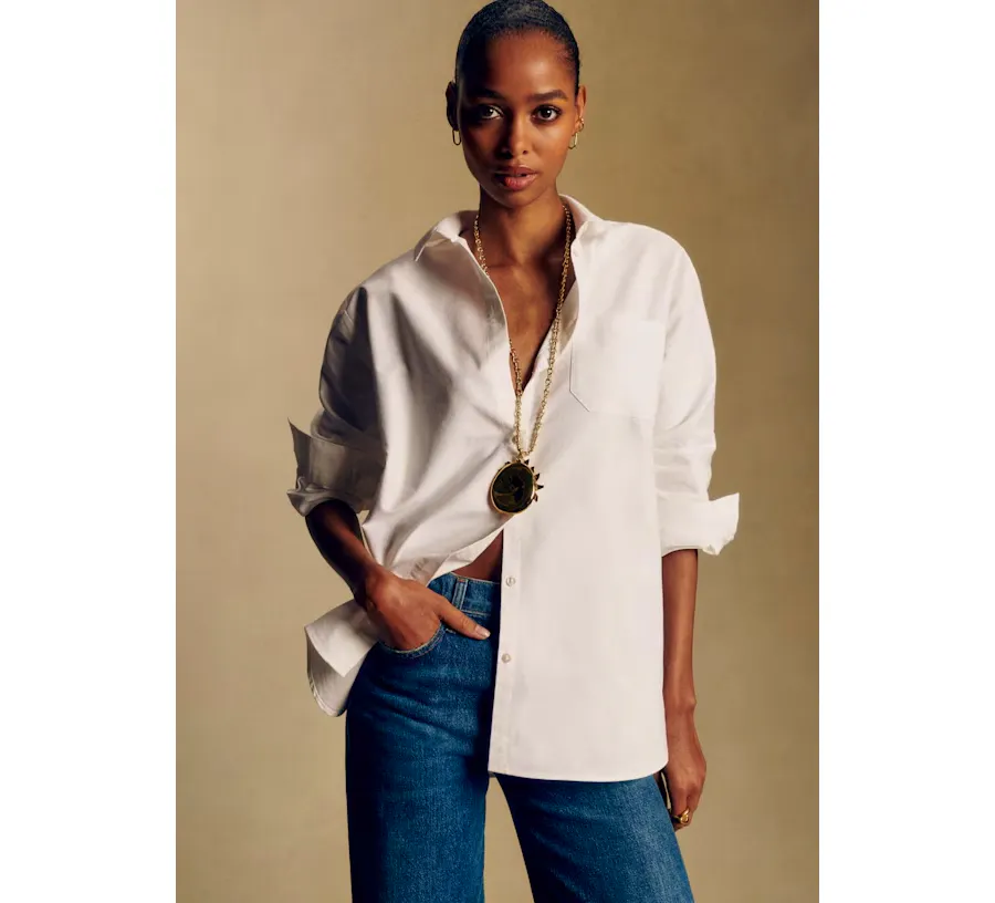 White Shirt Edit Sezane Max Shirt