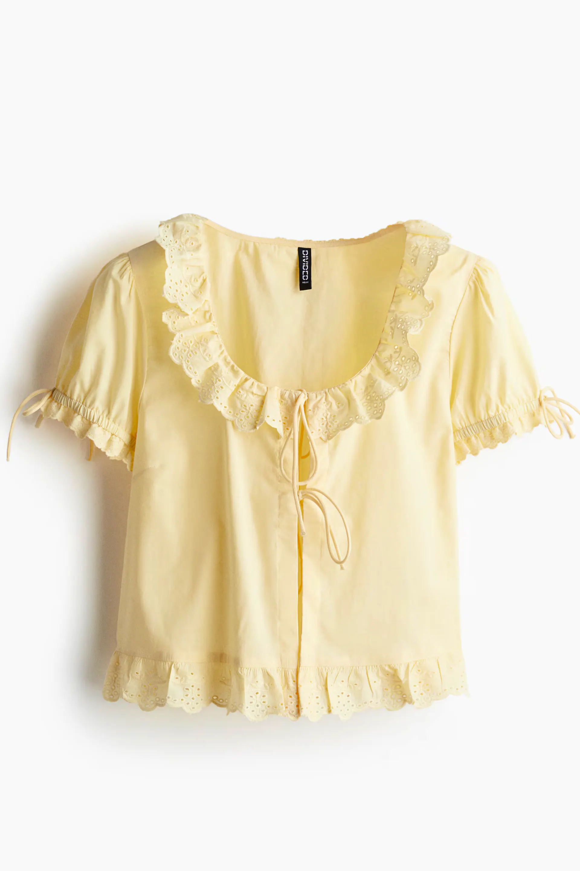 H&M Frill-Trimmed Cotton Blouse, £17.99