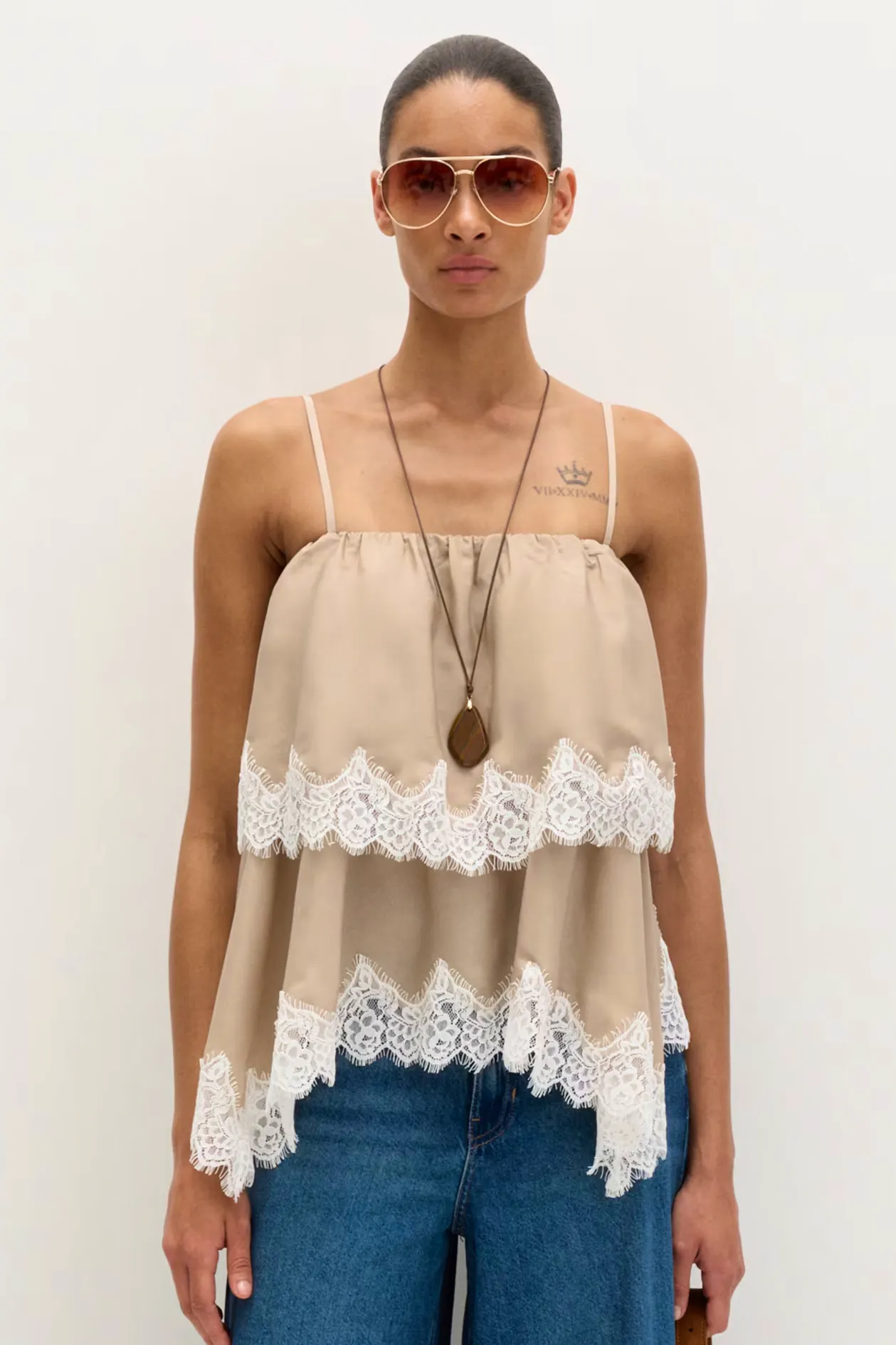 Lace Detail Cami Top £45